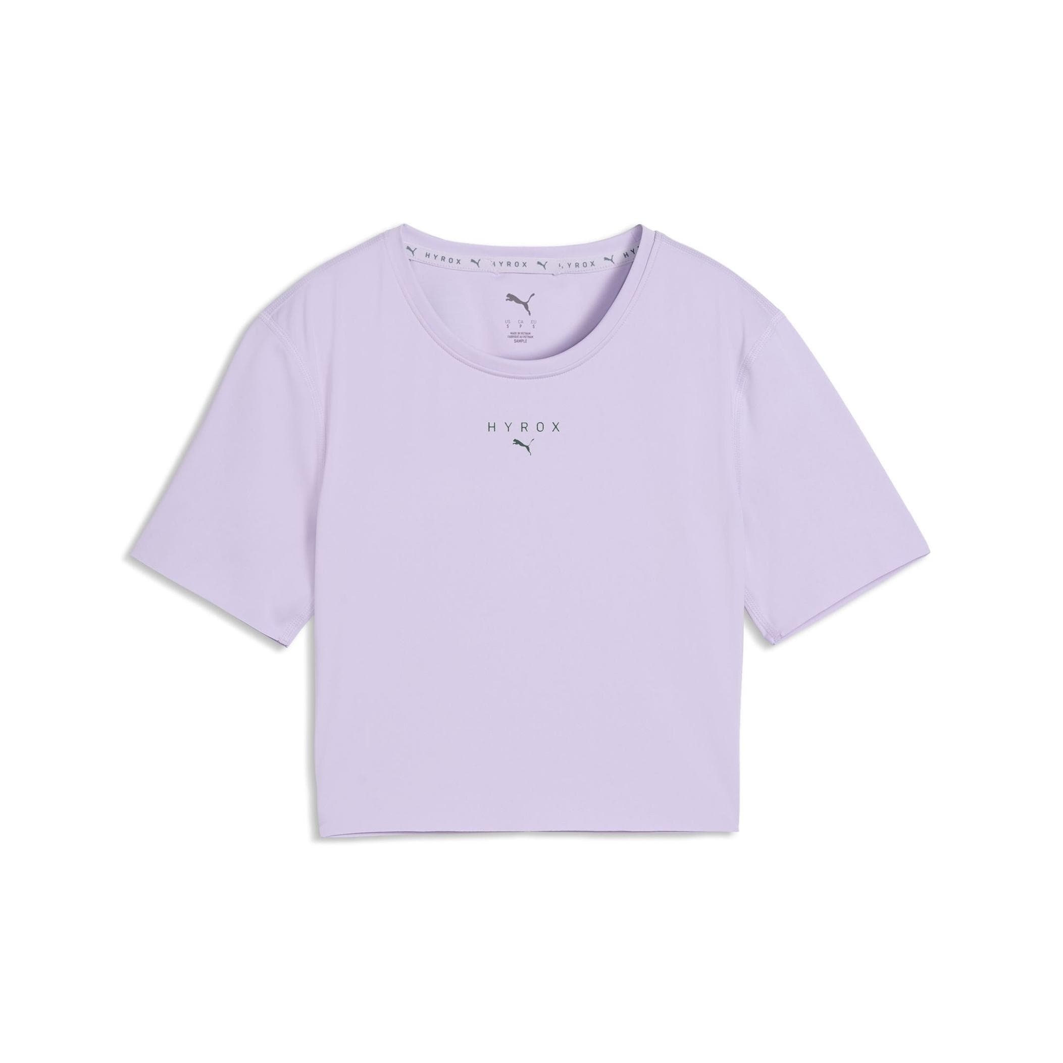 Puma Puma X Hyrox W Pwrmode Crop Tee Kadın Şort Ve Kapri Mor - 4