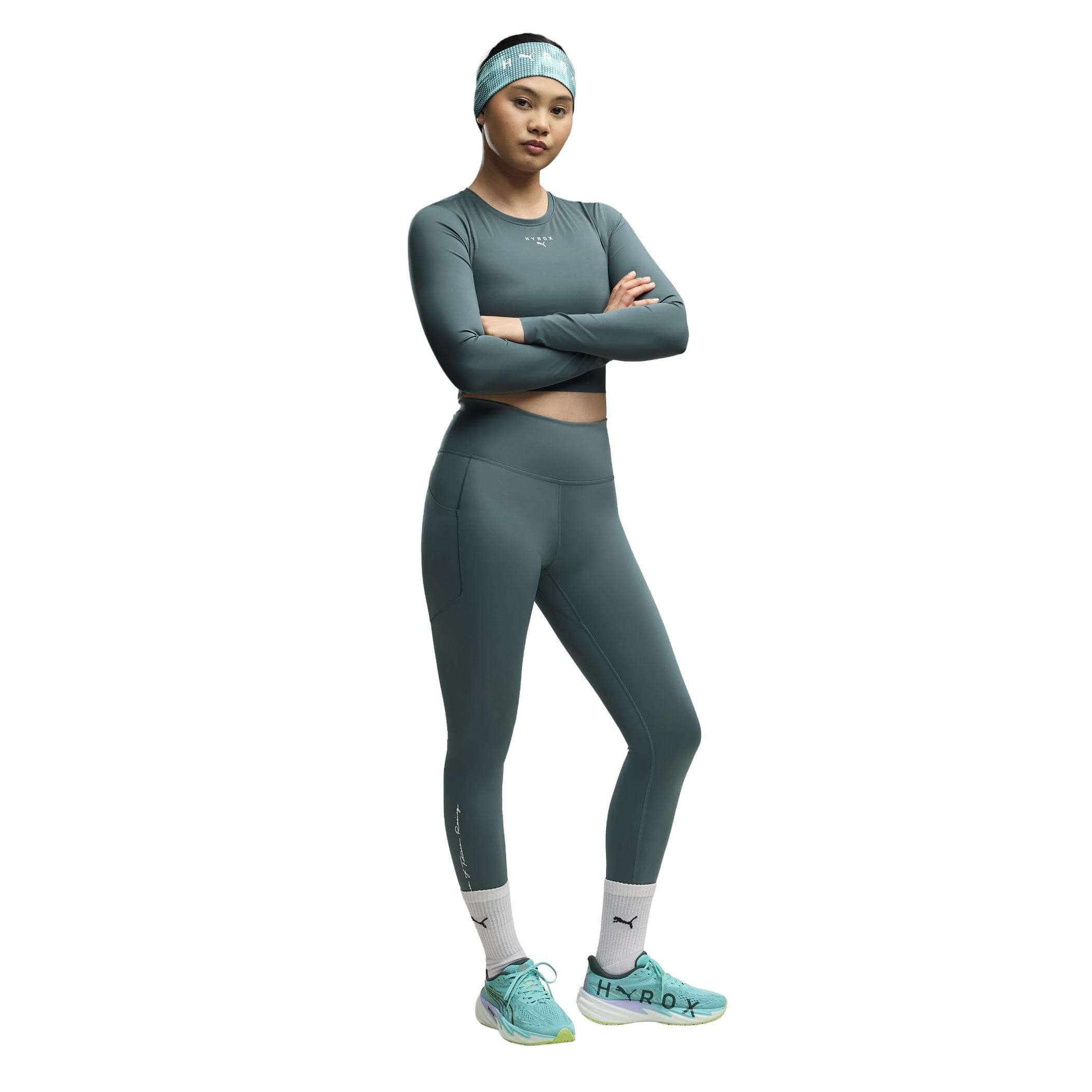 Puma Puma X Hyrox W Velocity Nıtro 5 Kadın Spor Ayakkabı Yeşil - 8