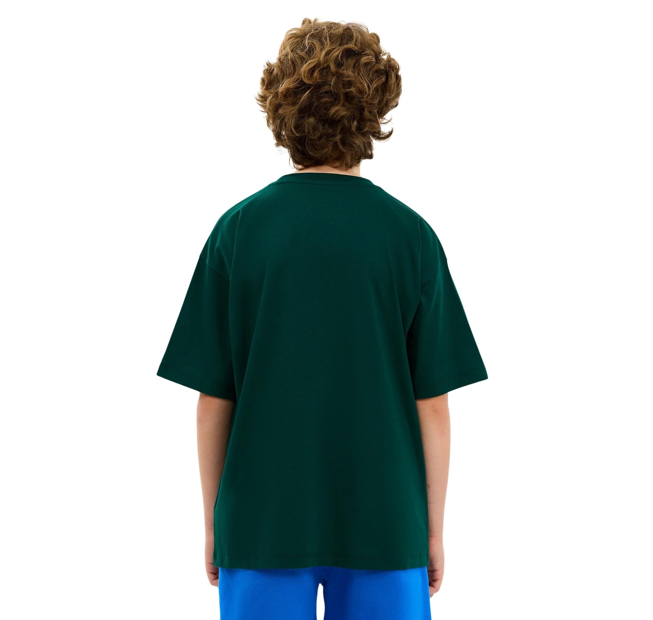 Skechers Skechers B Graphic Tee Oversize Çocuk T-Shirt Yeşil - 2