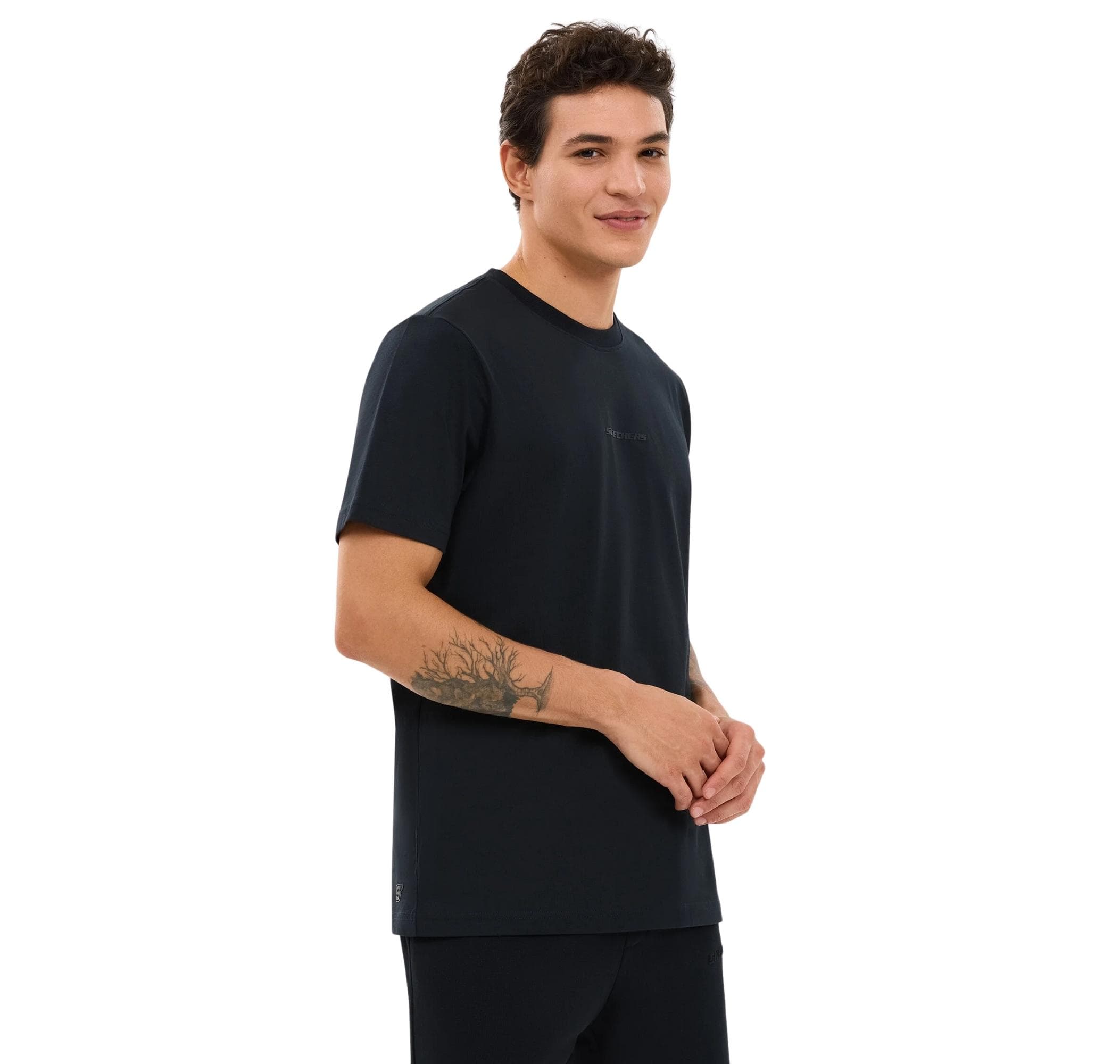 Skechers Skechers M Essential Erkek T-Shirt Siyah - 3
