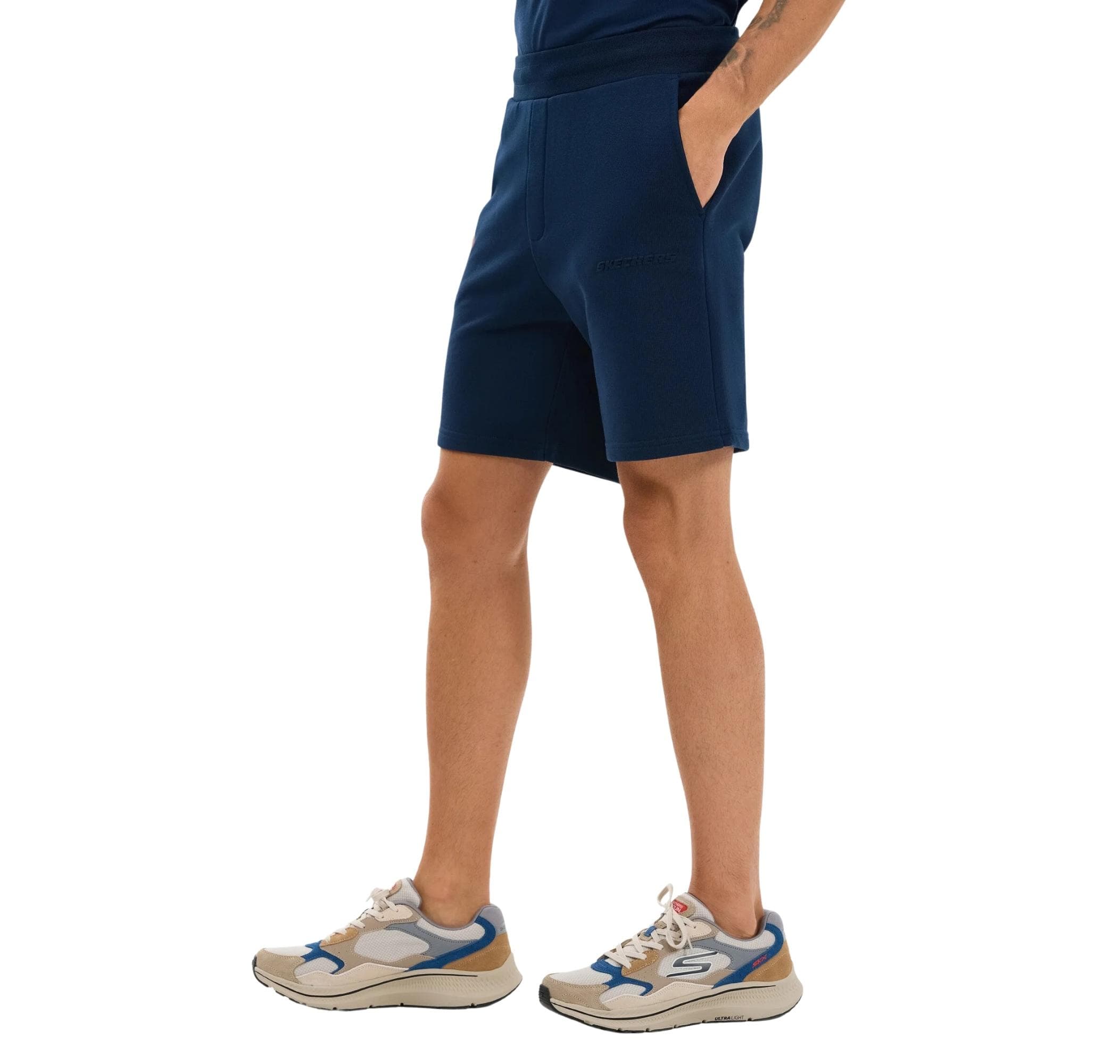 Skechers Skechers M Essential Sweat Short Erkek Şort Ve Kapri Lacivert - 2