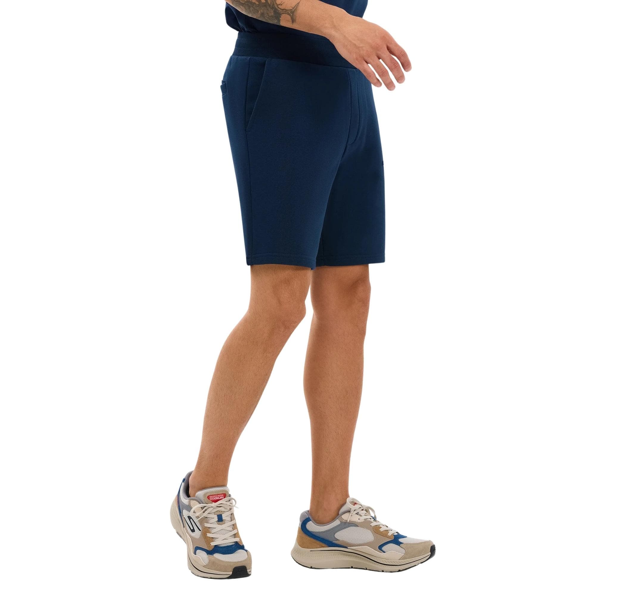Skechers Skechers M Essential Sweat Short Erkek Şort Ve Kapri Lacivert - 3