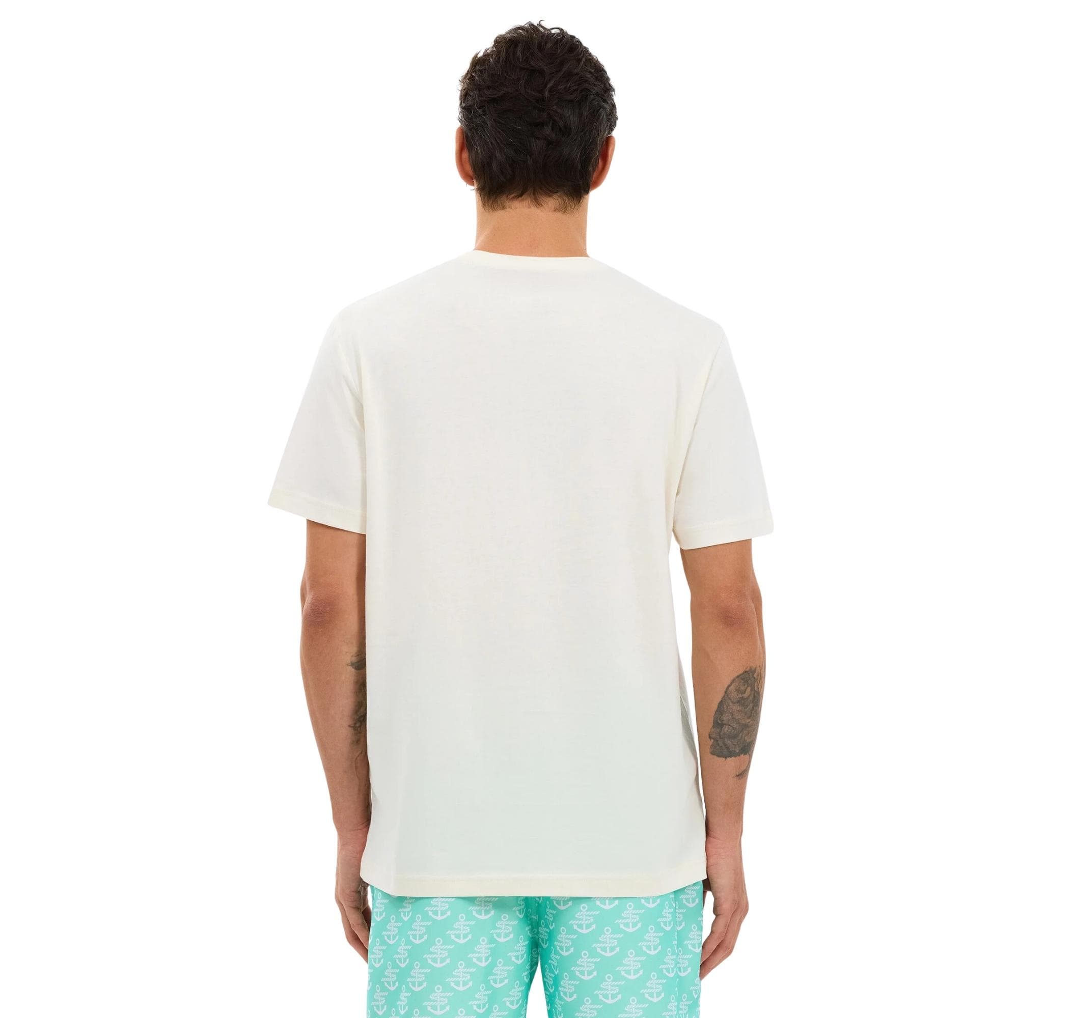Skechers Skechers M Regular Erkek T-Shirt Beyaz - 3