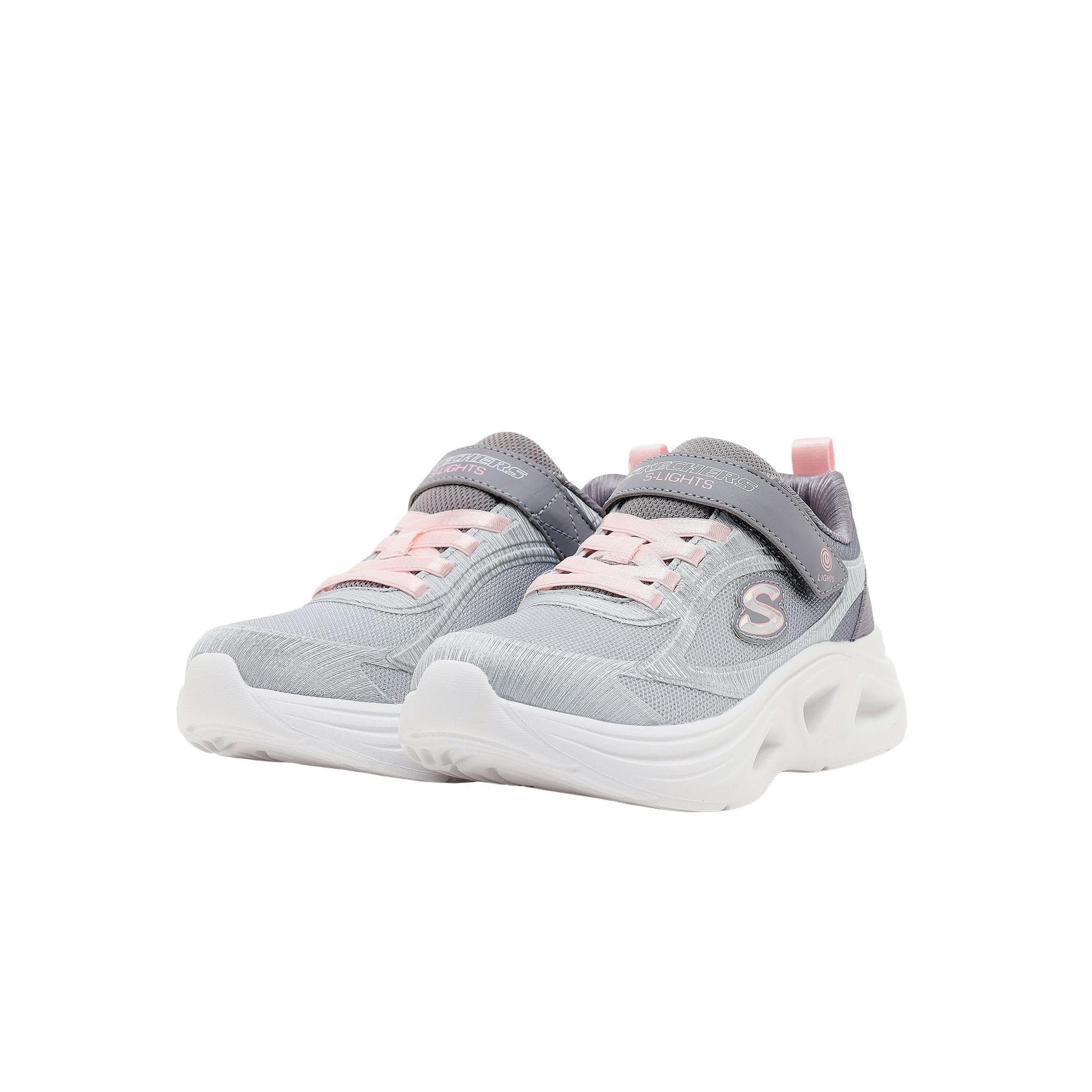 Skechers Skechers Sola Glow 2.0 Çocuk Spor Ayakkabı Gri - 2