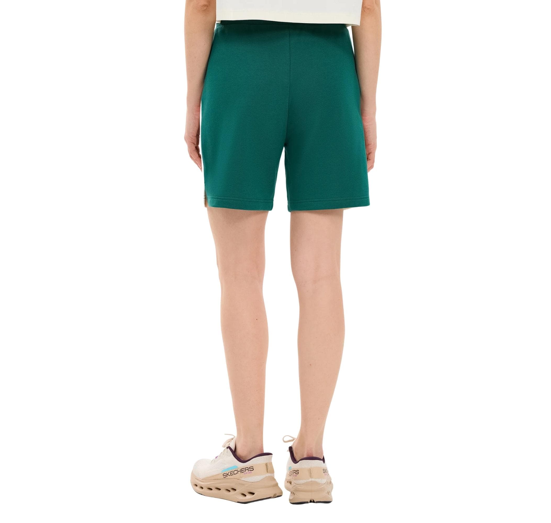 Skechers Skechers W Lw Fleece Sweatshort Kadın Şort Ve Kapri Yeşil - 4