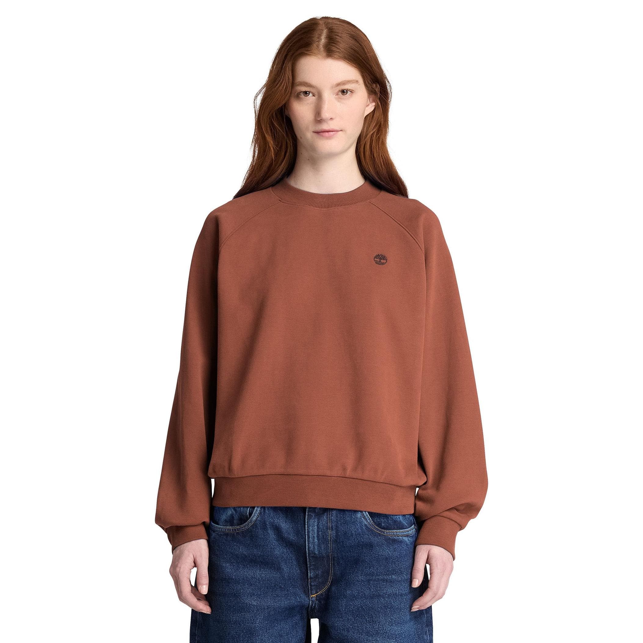 Timberland Timberland Crafted Crew Sweatshirt Kadın Sweatshirt Kahve