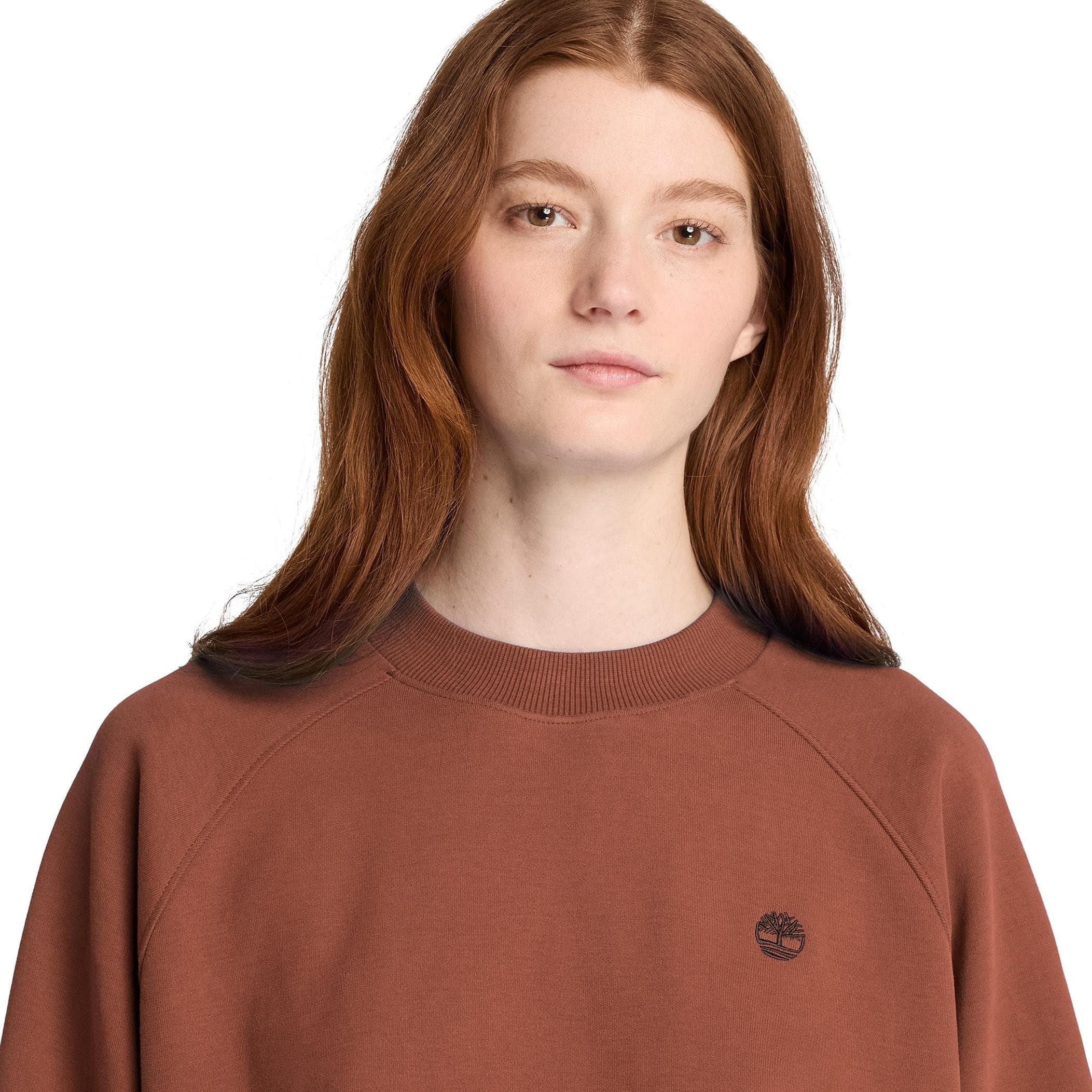 Timberland Timberland Crafted Crew Sweatshirt Kadın Sweatshirt Kahve - 3