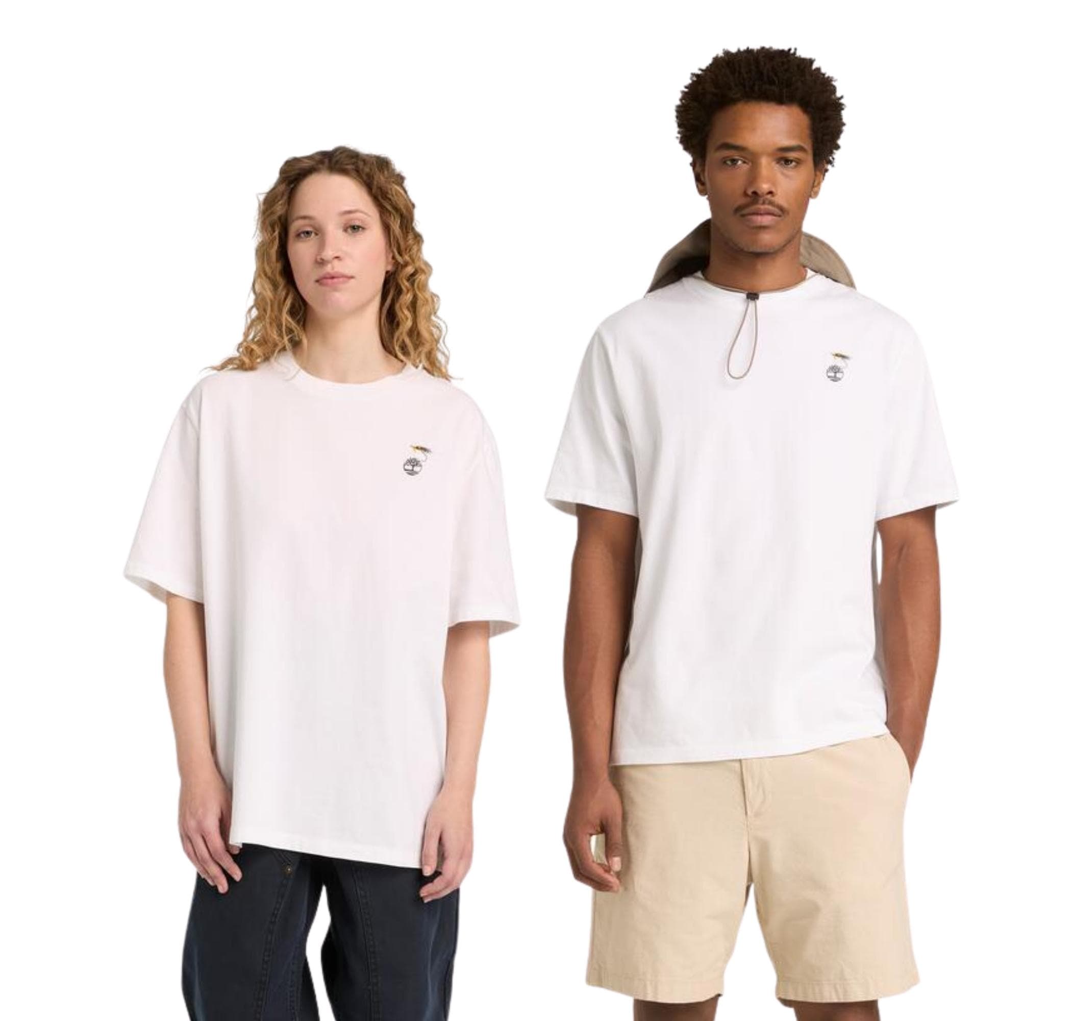 Timberland Timberland Slogan Tee Erkek T-Shirt Beyaz - 2