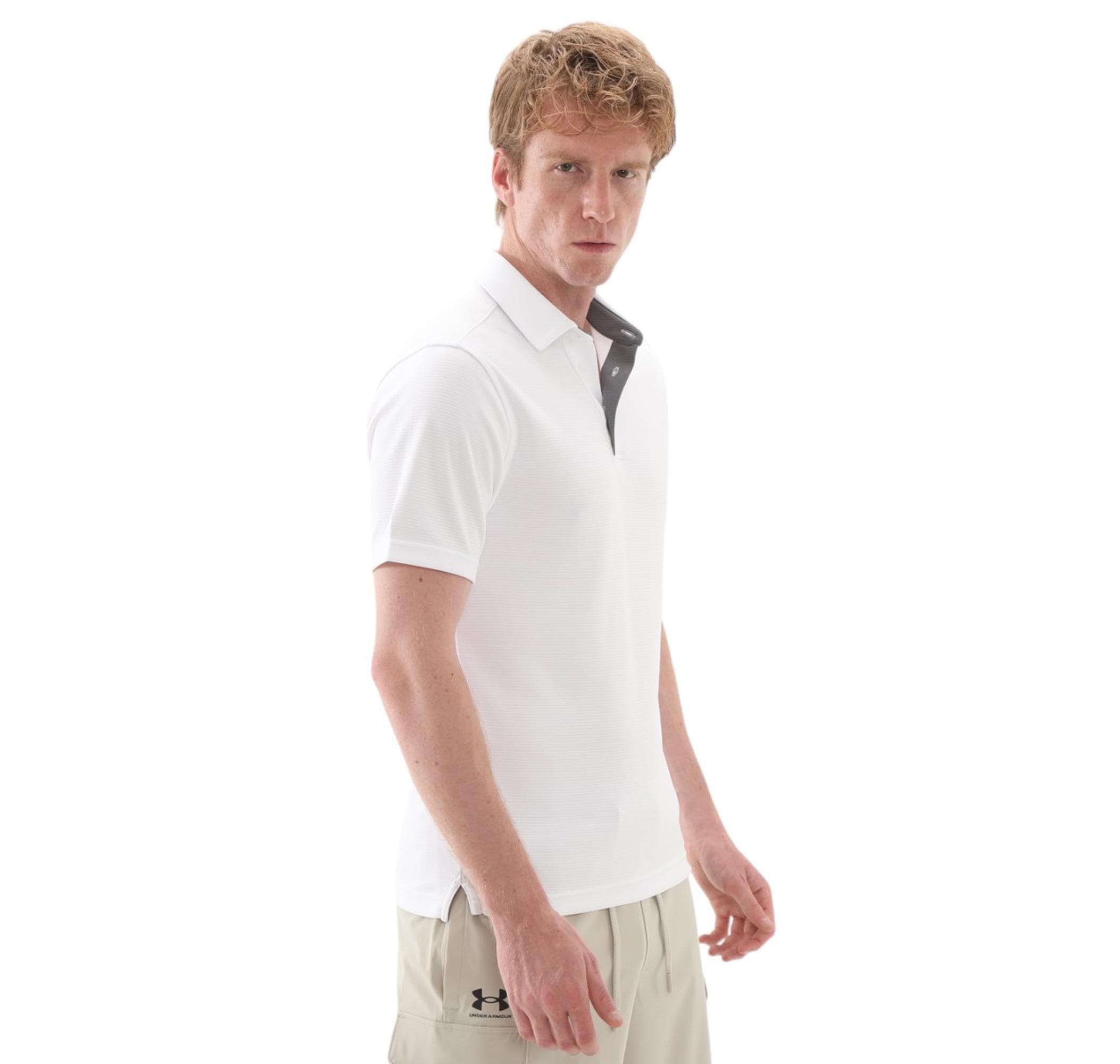 Under Armour Under Armour Tech Polo Erkek T-Shirt Beyaz - 2