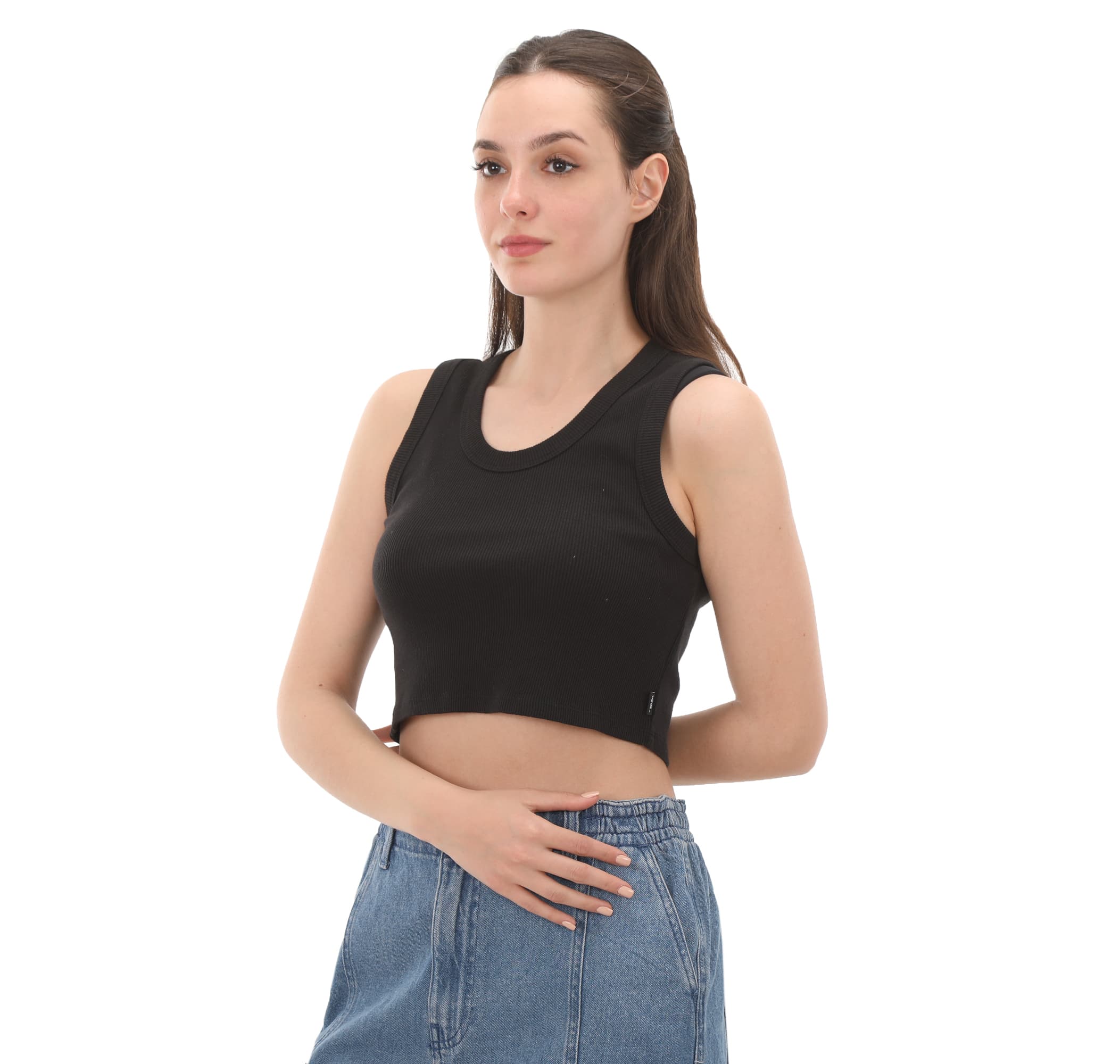 Vans Vans Drew Rib Tank Kadın T-Shirt Siyah - 2