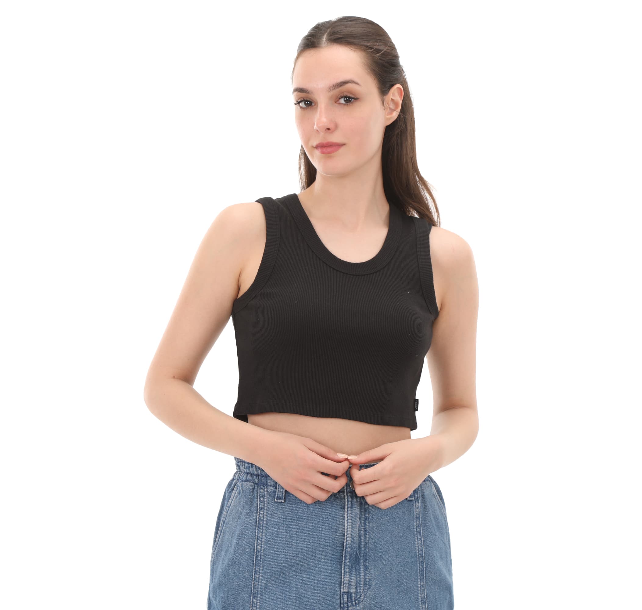 Vans Vans Drew Rib Tank Kadın T-Shirt Siyah - 3