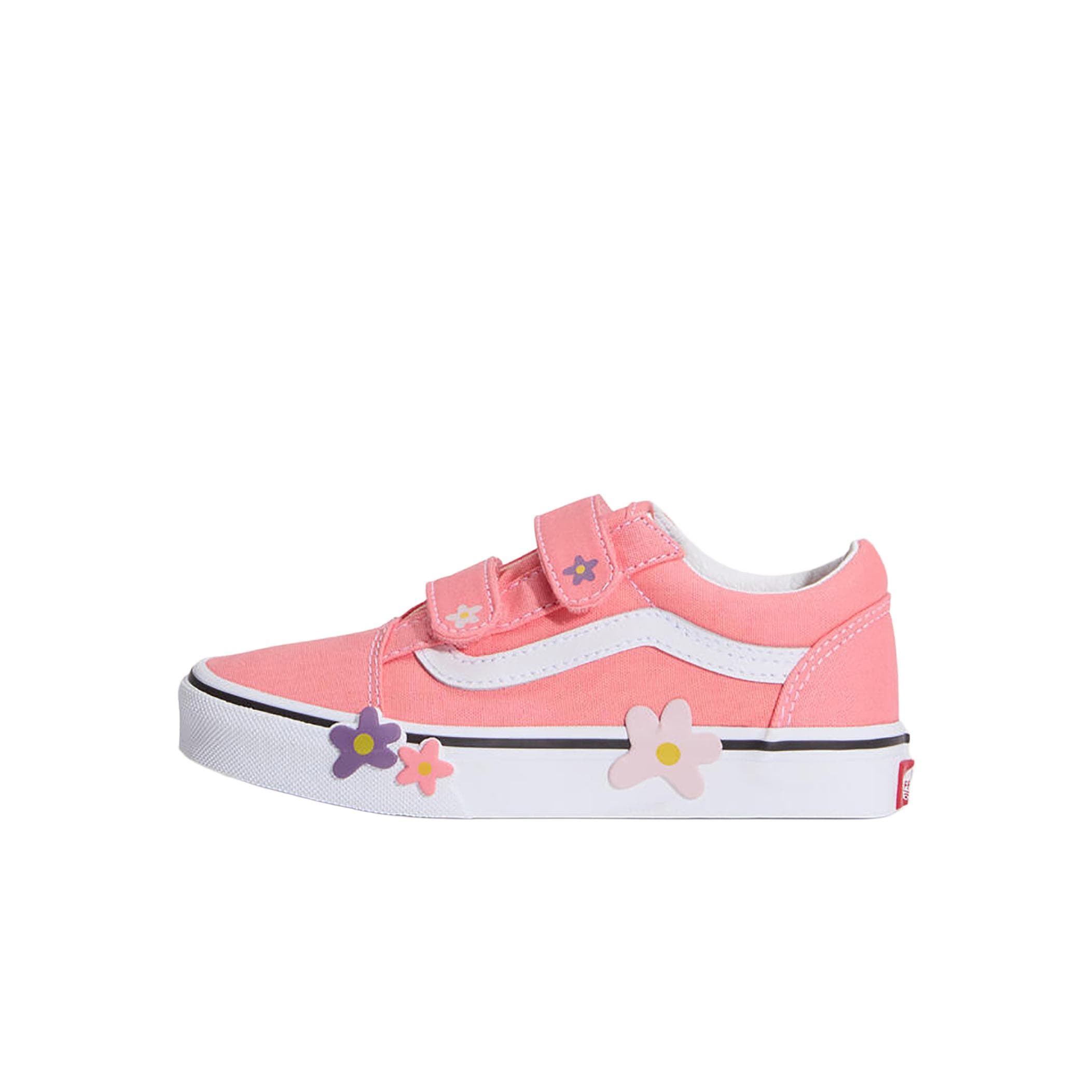 Vans Vans Old Skool V Flower Çocuk Spor Ayakkabı Pembe