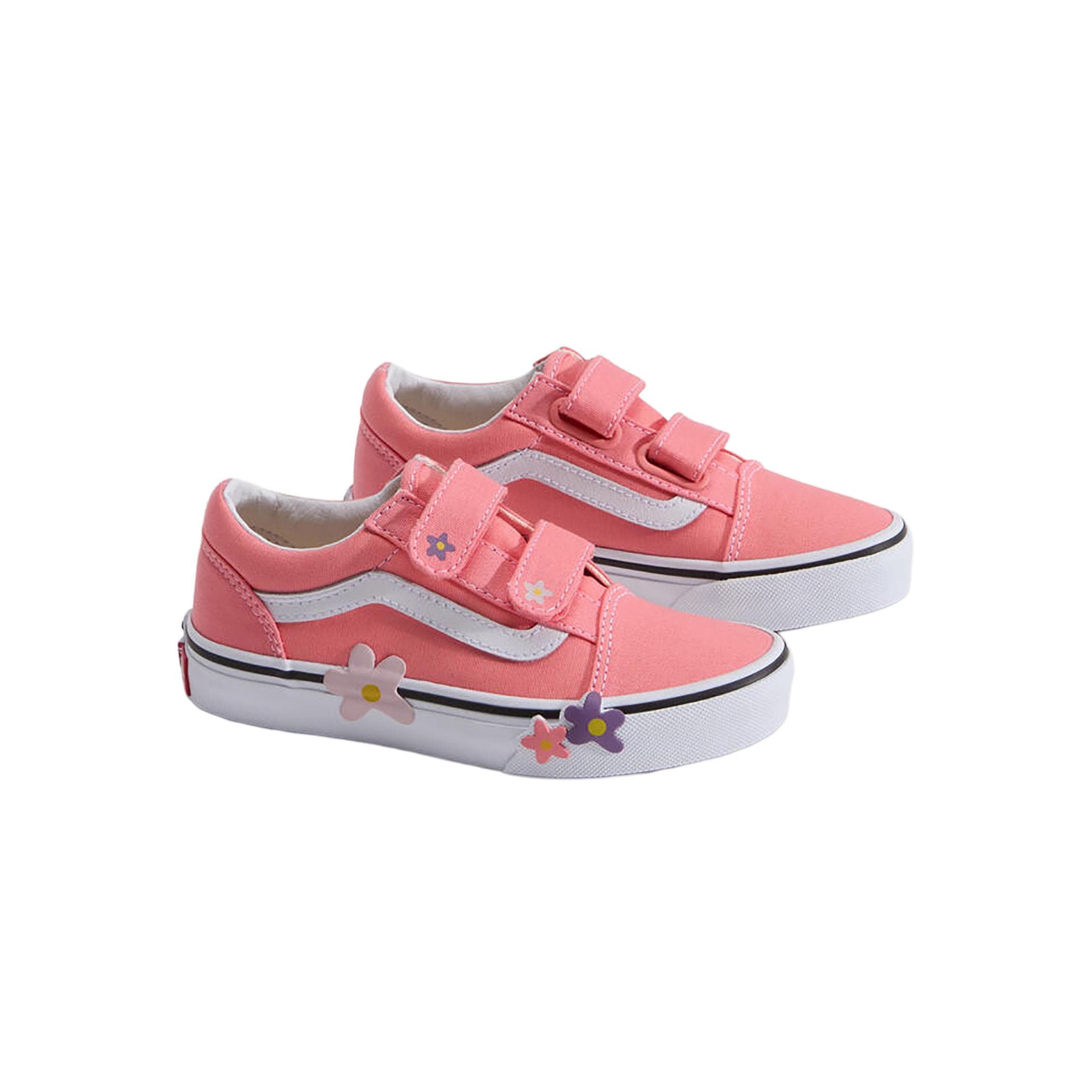Vans Vans Old Skool V Flower Çocuk Spor Ayakkabı Pembe - 2