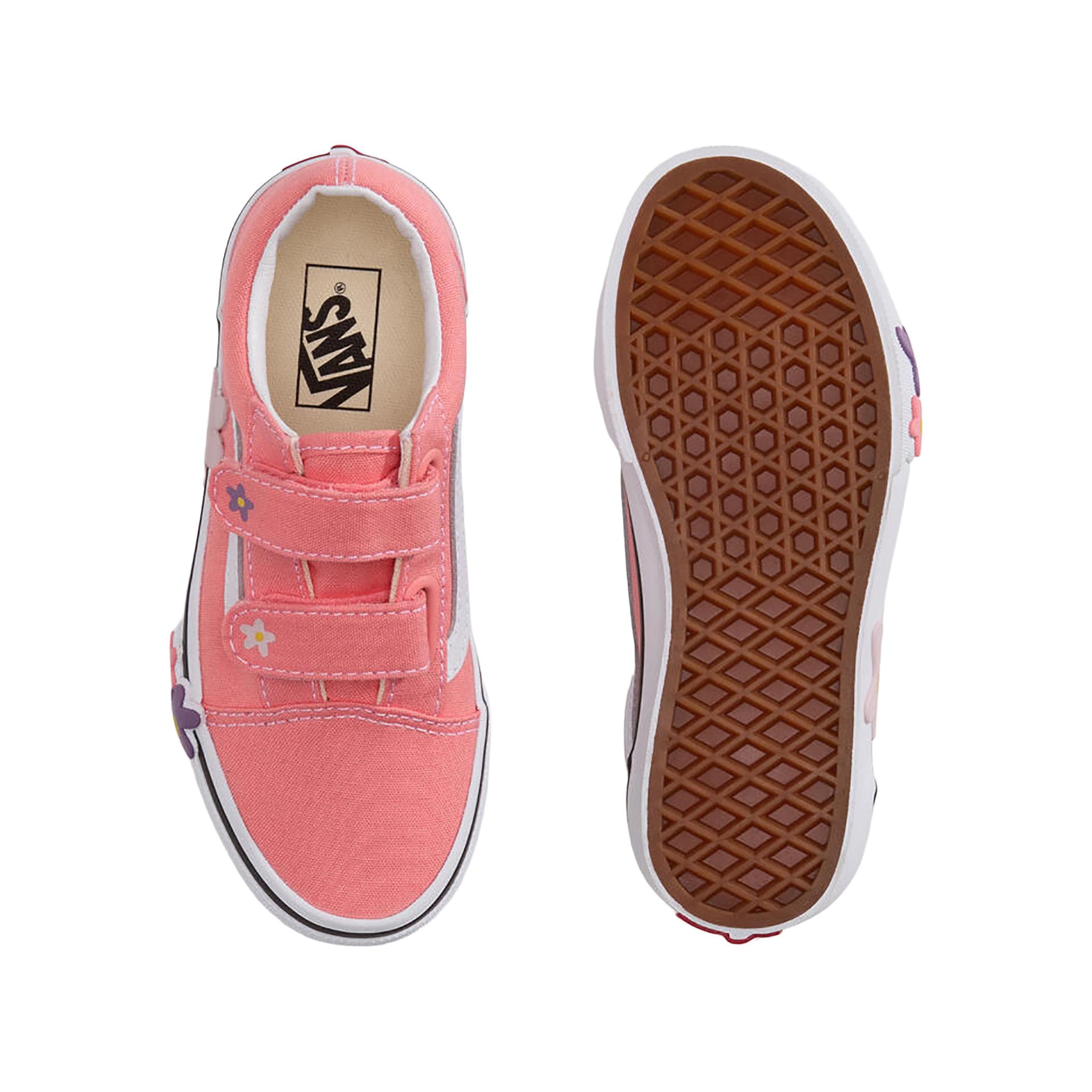 Vans Vans Old Skool V Flower Çocuk Spor Ayakkabı Pembe - 3