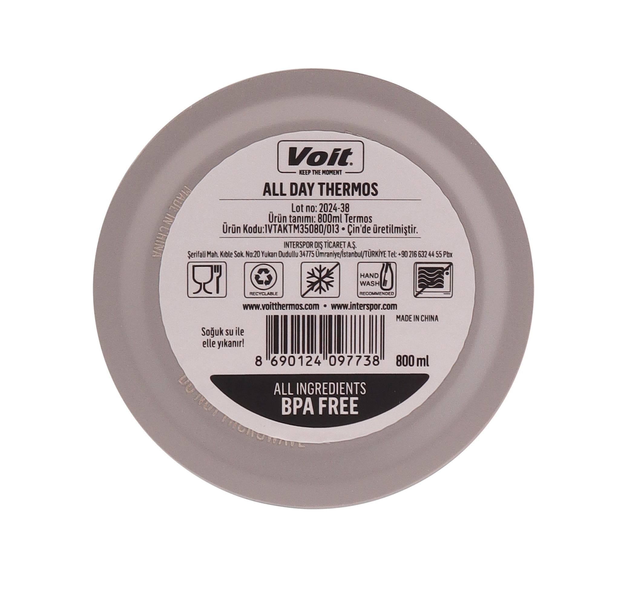 Voit Voit All Day Thermos 800Ml Termos Haki - 6