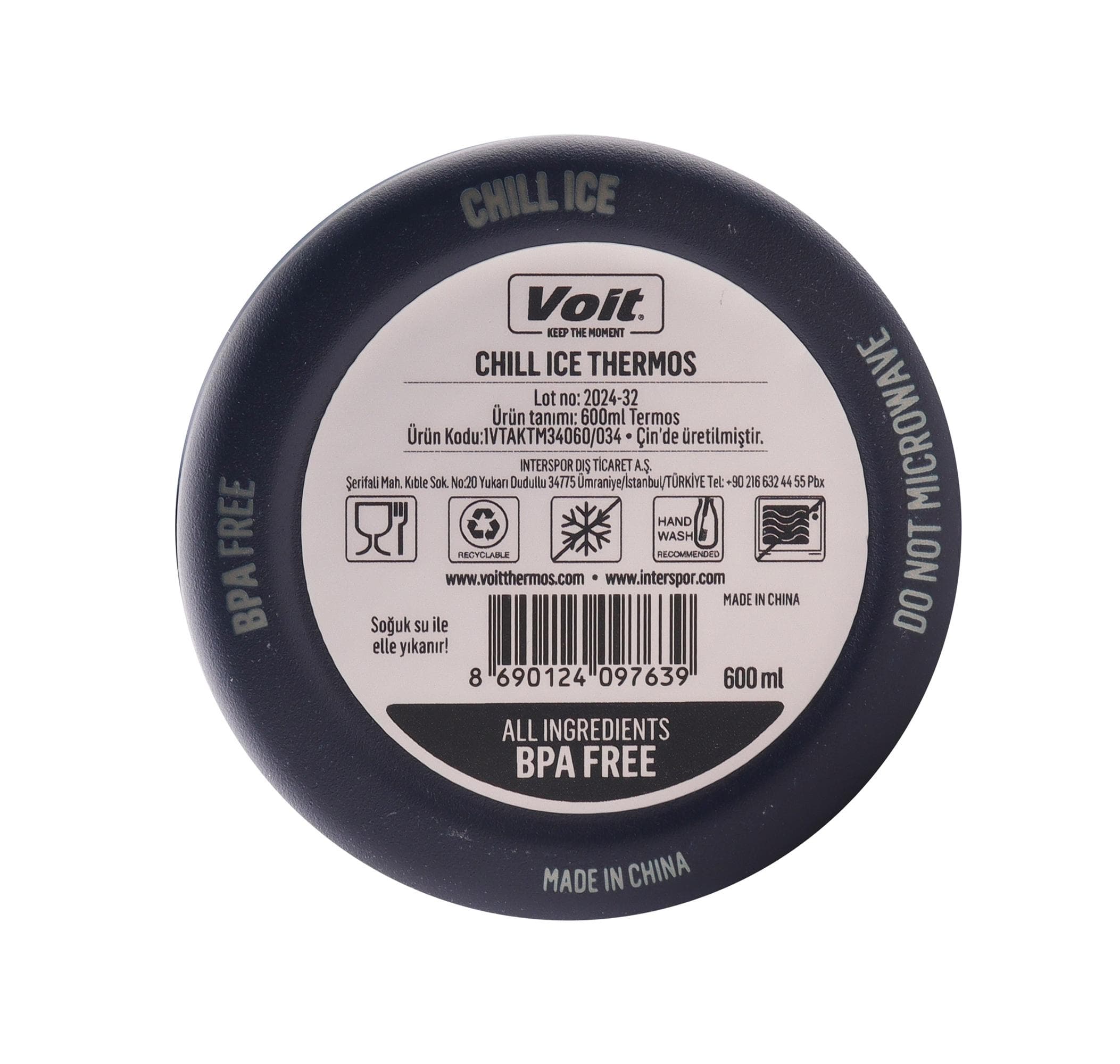Voit Voit Chıll Ice Thermos 600Ml Termos Lacivert - 6