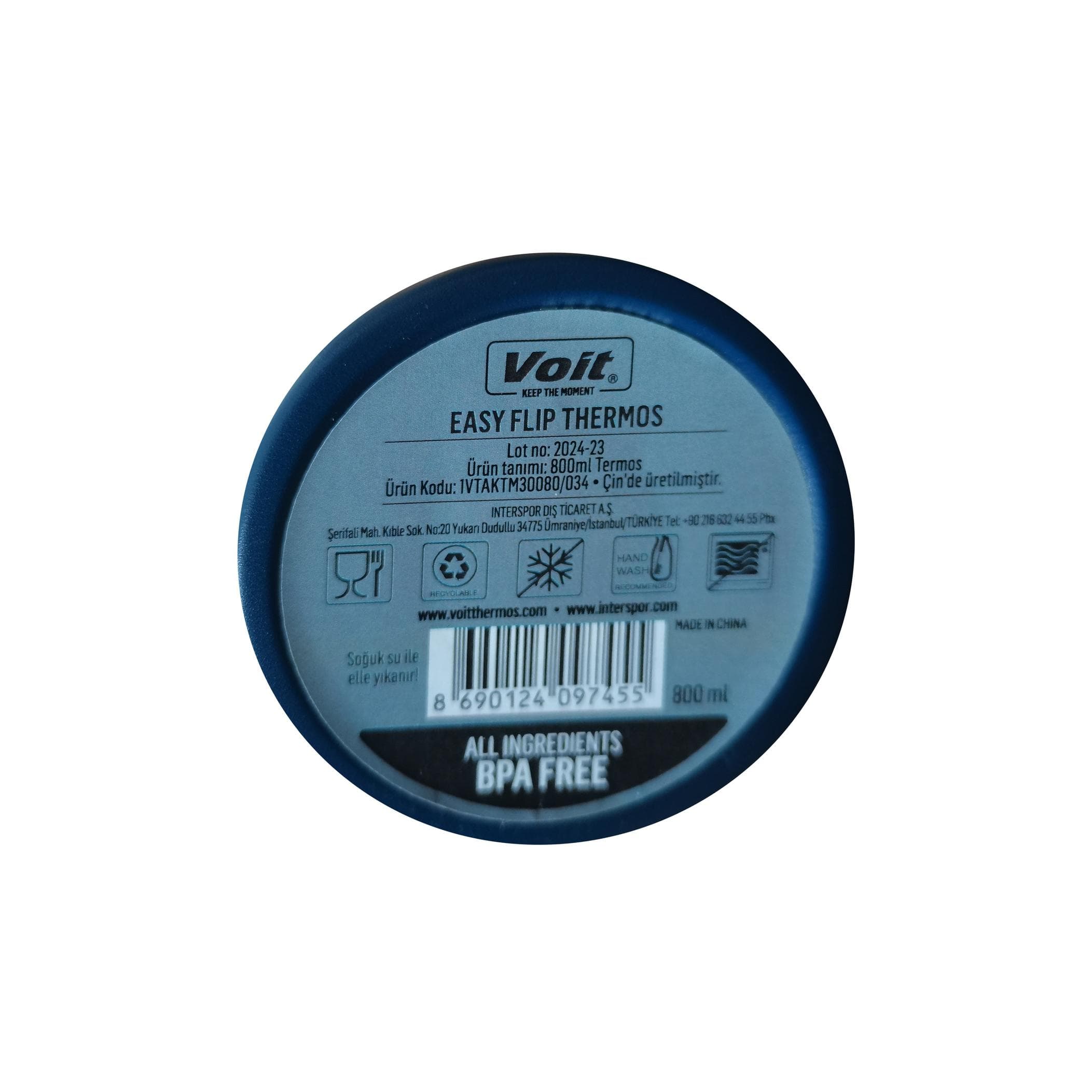 Voit Voit Easy Flıp Thermos 800 Ml Termos Mavi - 6