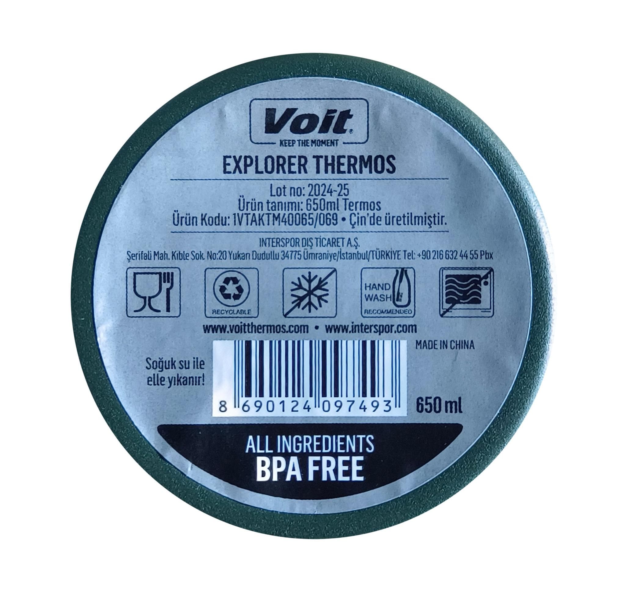 Voit Voit Explorer Thermos 650 Ml Termos Lacivert - 6