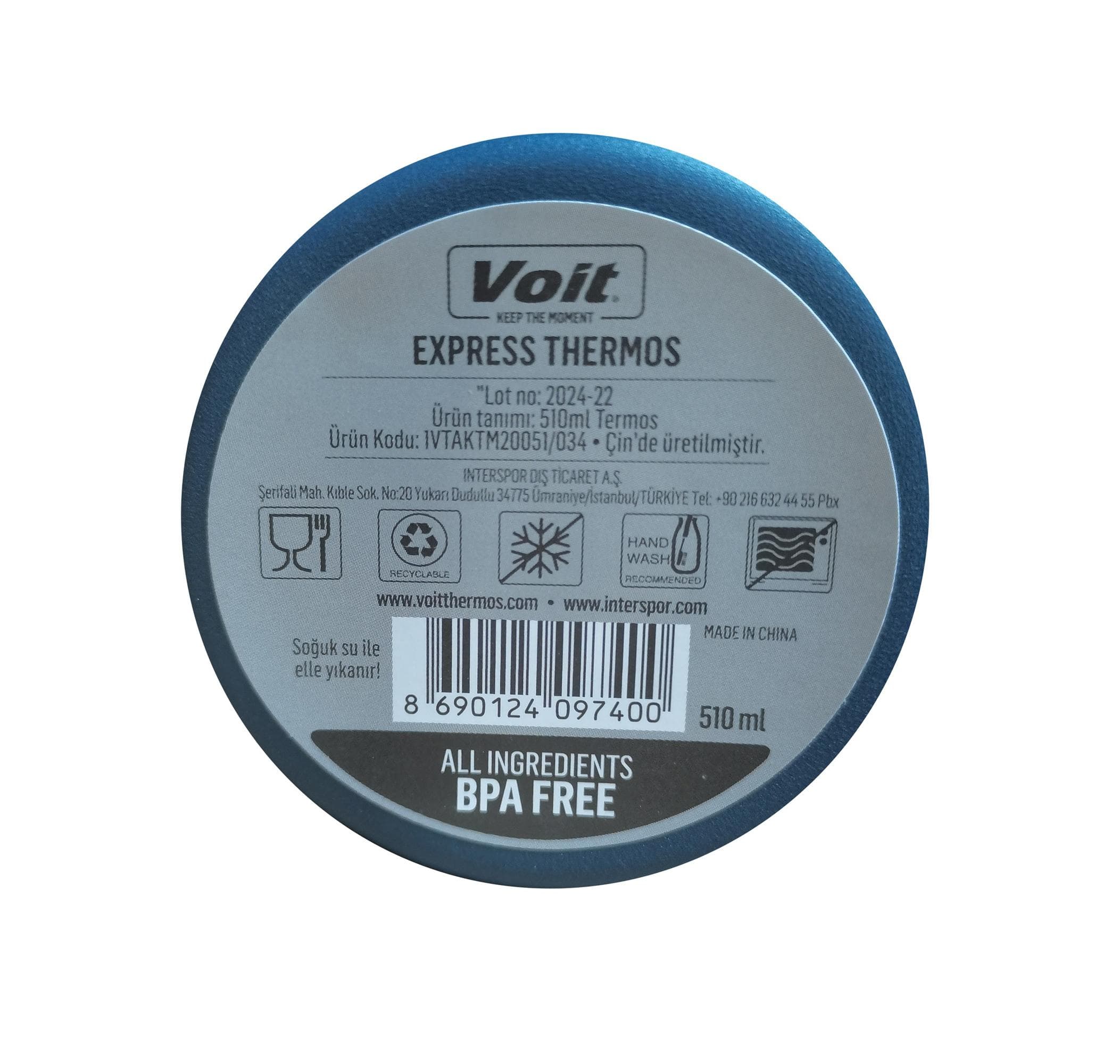 Voit Voit Express Coffee Thermos 510Ml Termos Mavi - 5