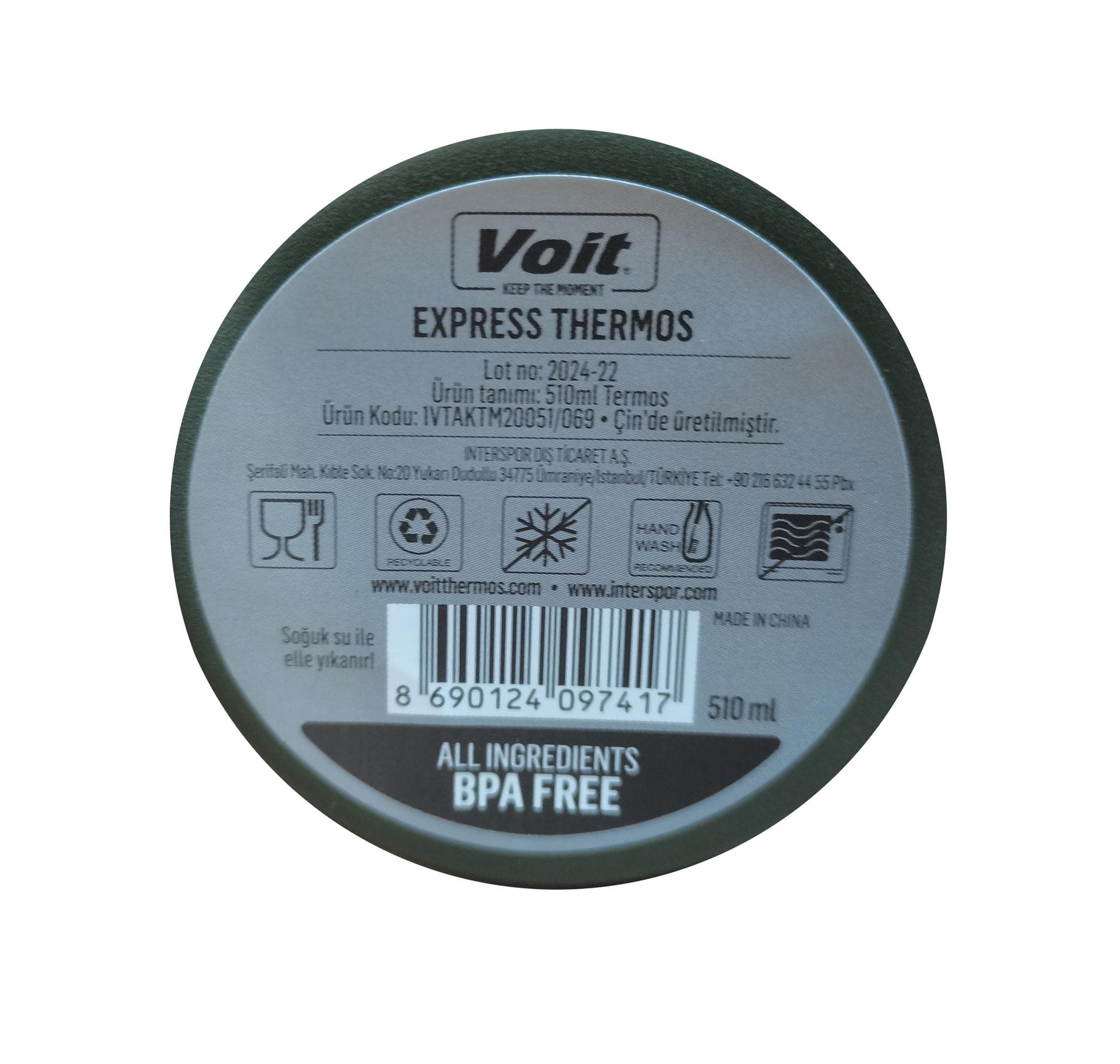 Voit Voit Express Coffee Thermos 510Ml Termos Yeşil - 5