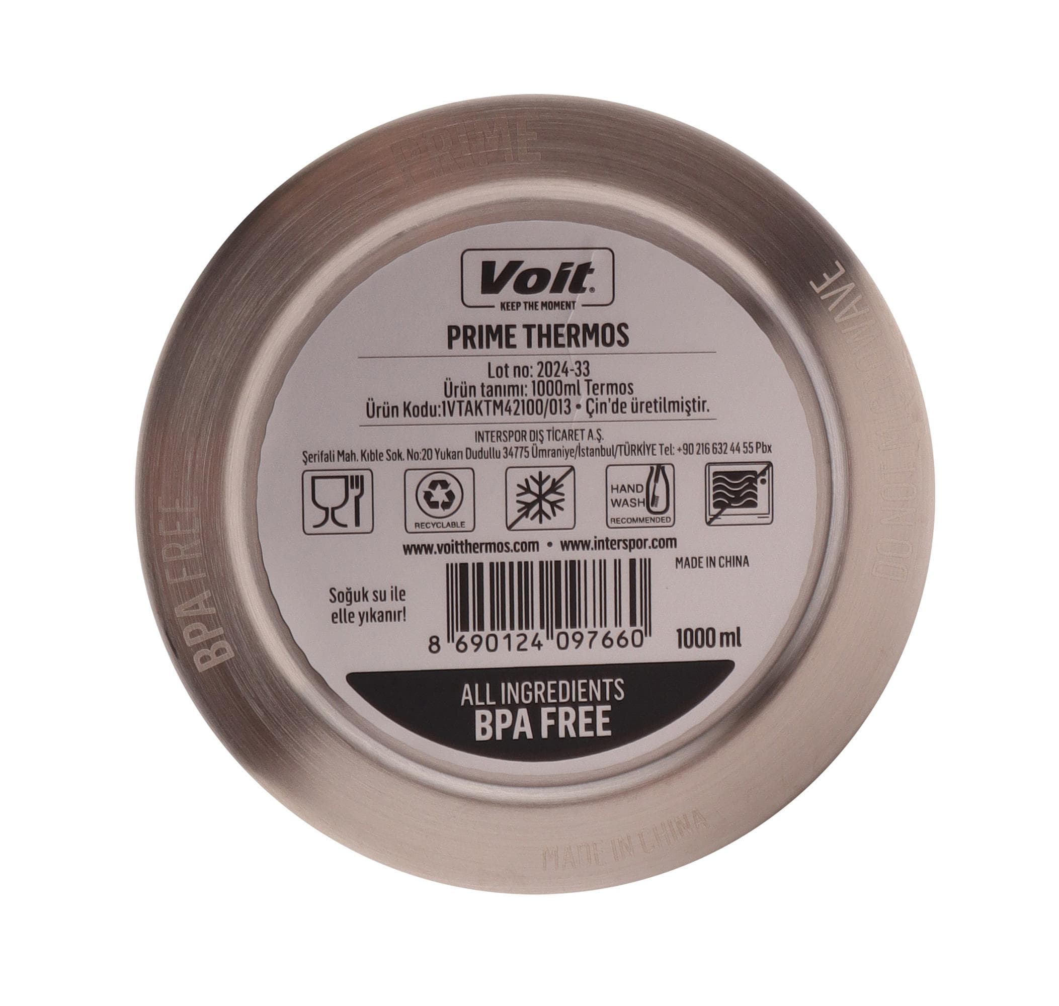 Voit Voit Prıme Thermos 1000Ml Termos Mor - 6