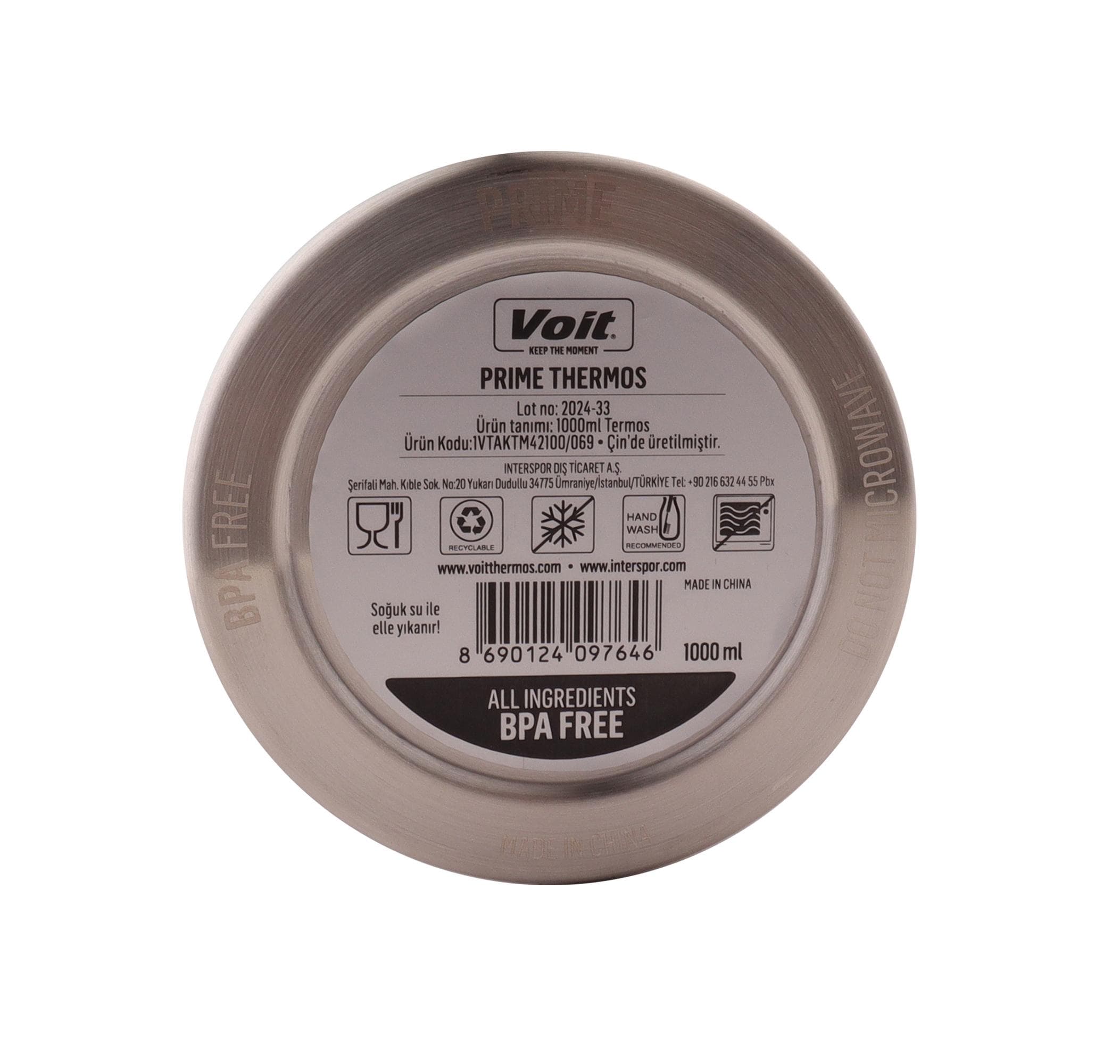 Voit Voit Prıme Thermos 1000Ml Termos Haki - 5