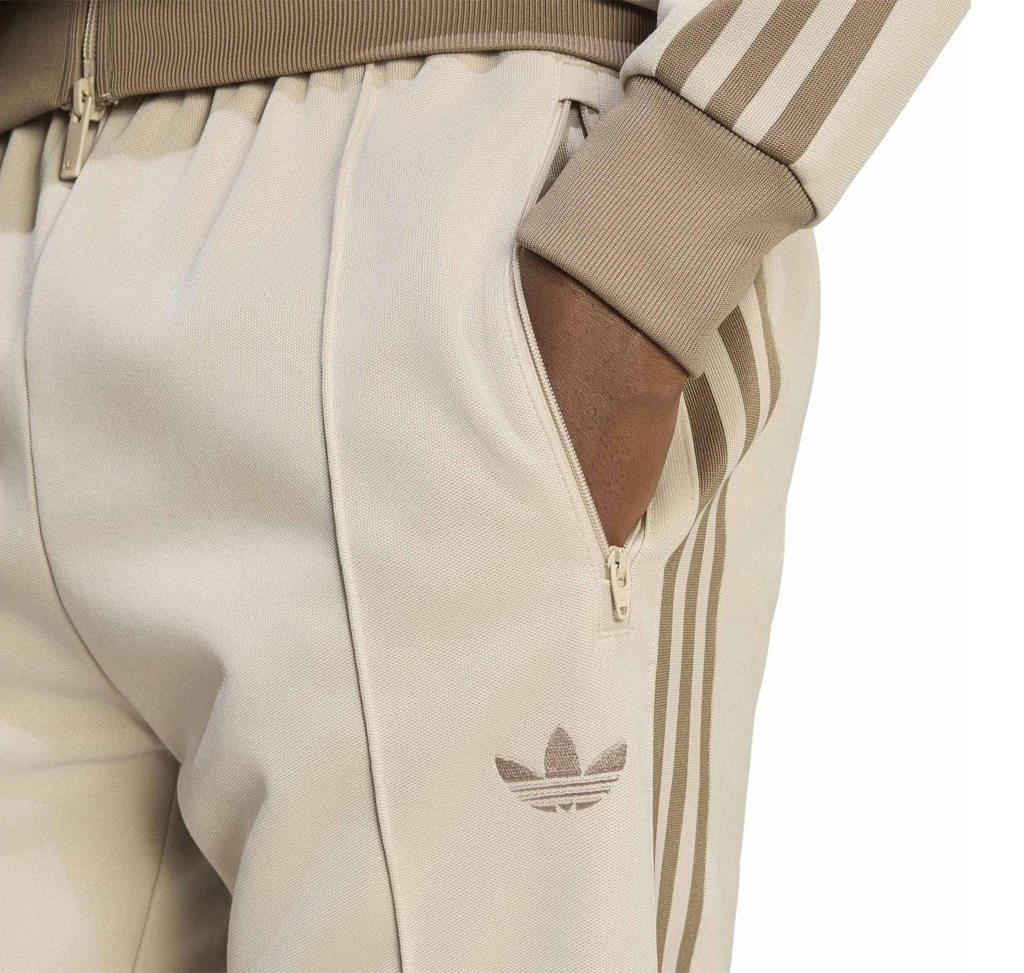 adidas adidas Beckenbauer Tp Erkek Eşofman Altı Bej - 3