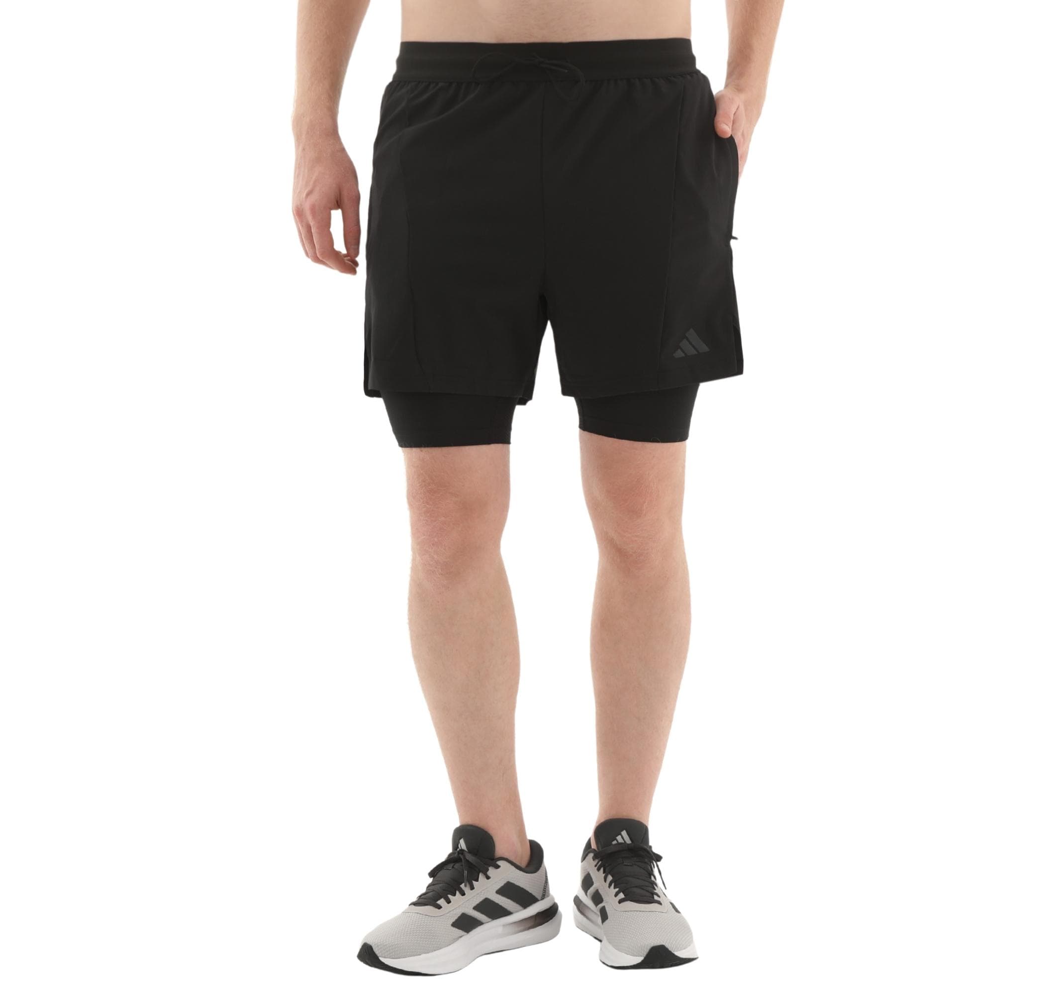 adidas adidas D4T 2In1 Shorts Erkek Şort Ve Kapri Siyah
