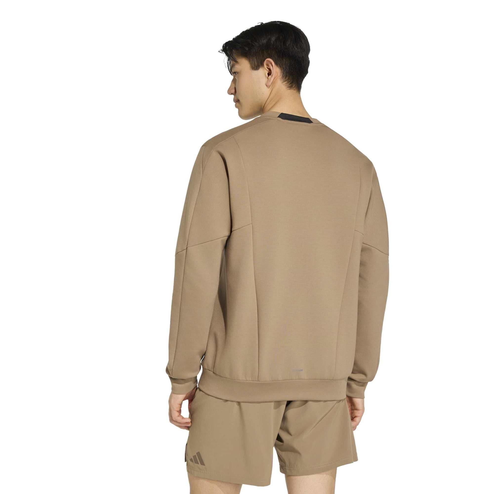 adidas adidas D4T Crew Sweats Erkek Sweatshirt Haki - 2