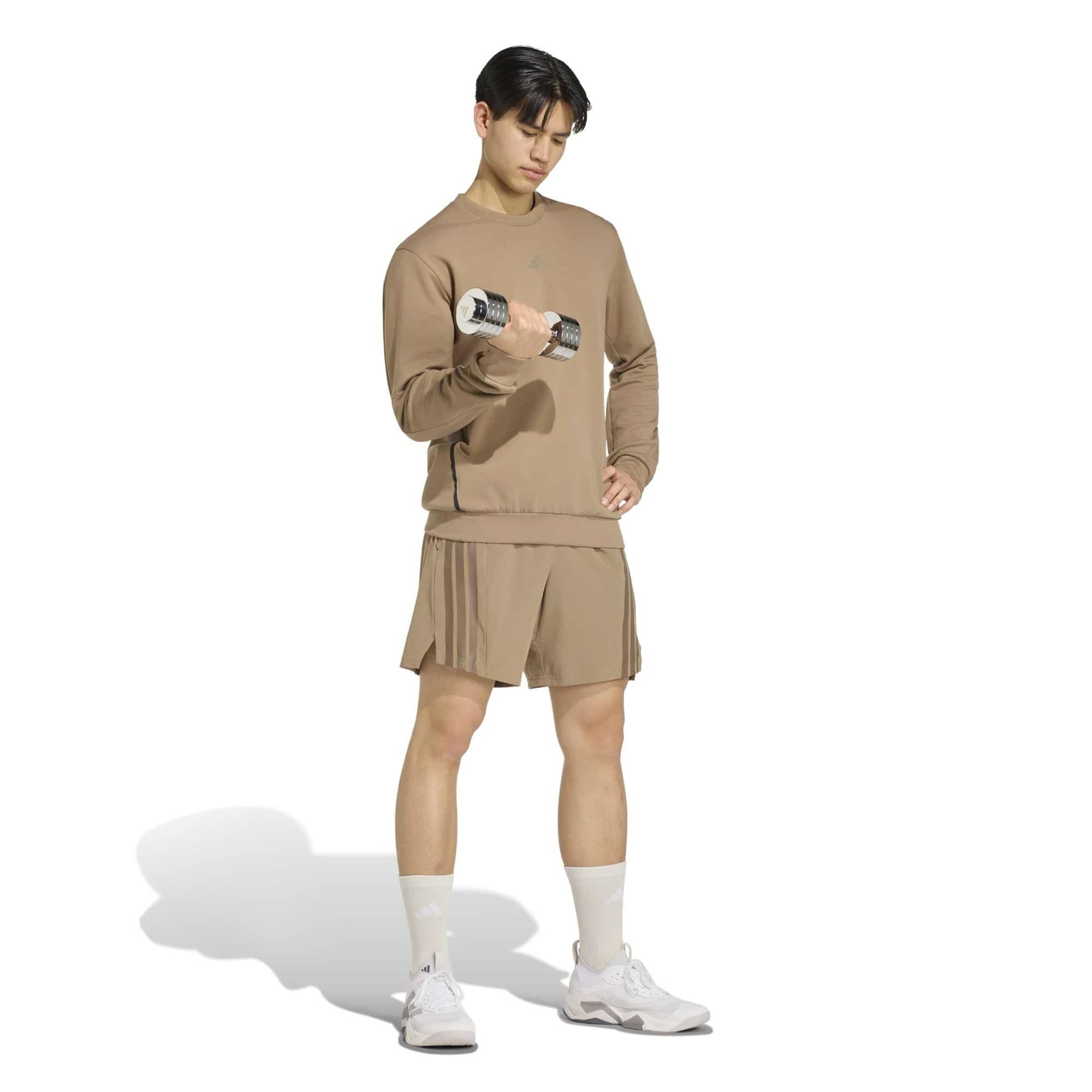 adidas adidas D4T Crew Sweats Erkek Sweatshirt Haki - 5