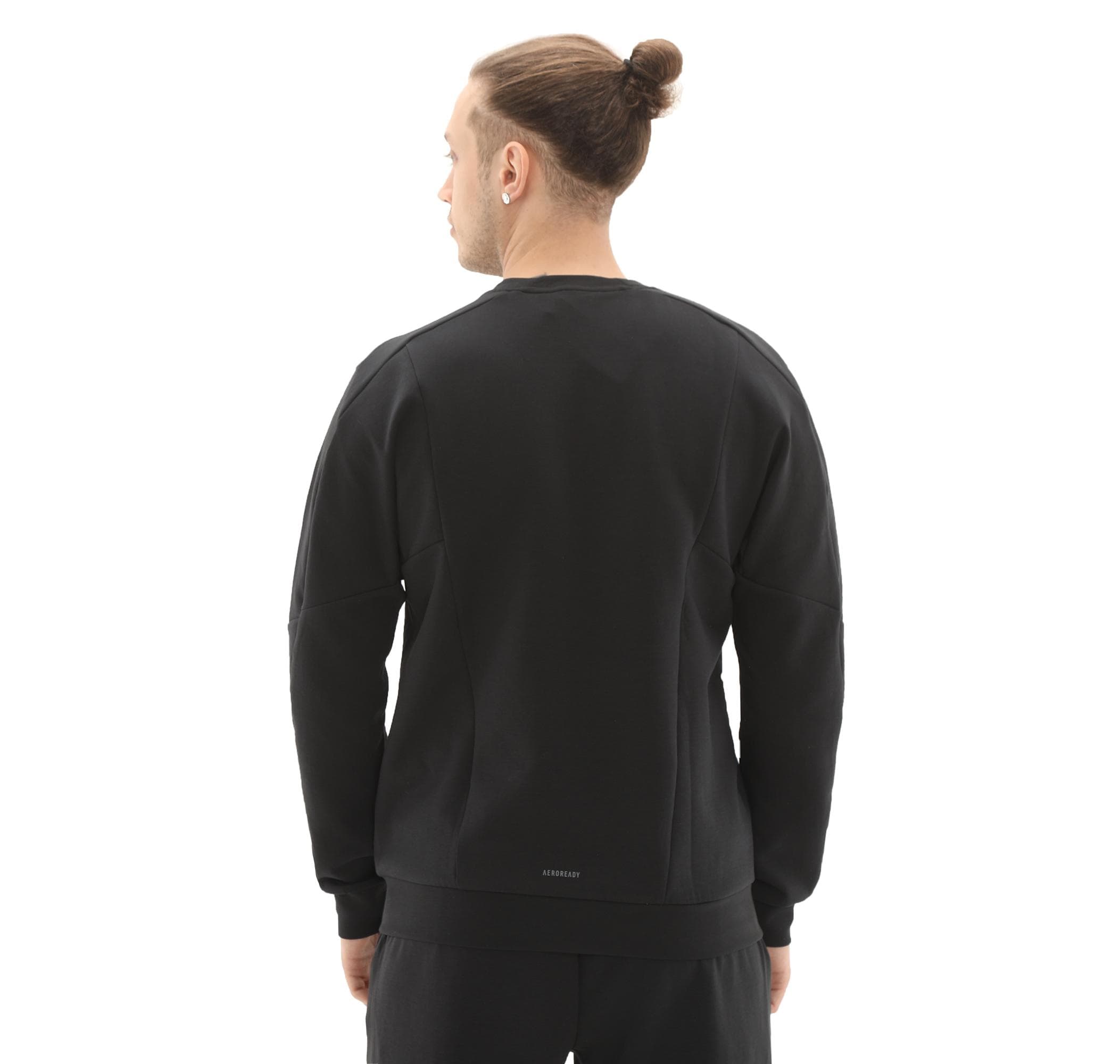 adidas adidas D4T Crew Sweats Erkek Sweatshirt Siyah - 4