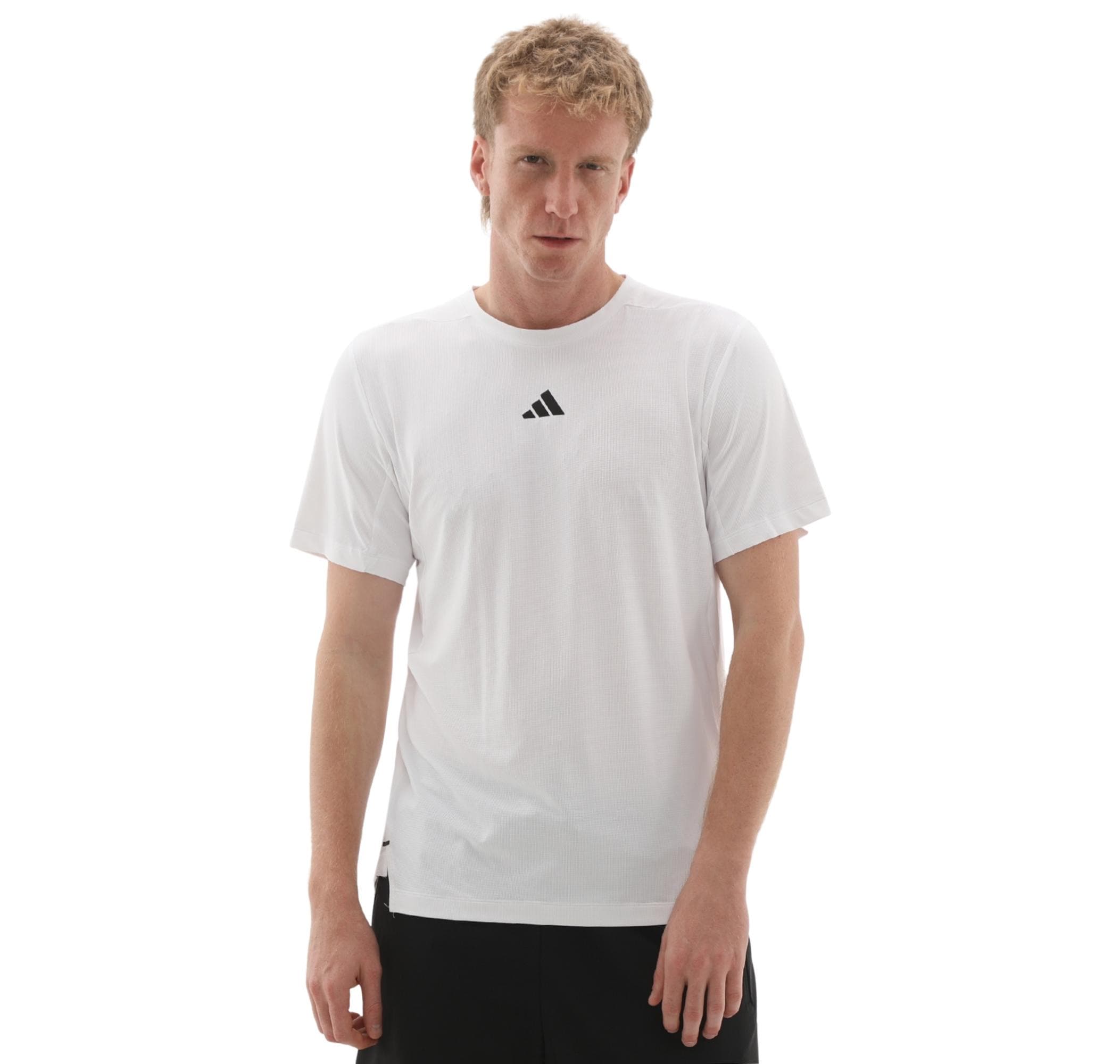 adidas adidas D4T Ess T-Shırt Erkek T-Shirt Beyaz