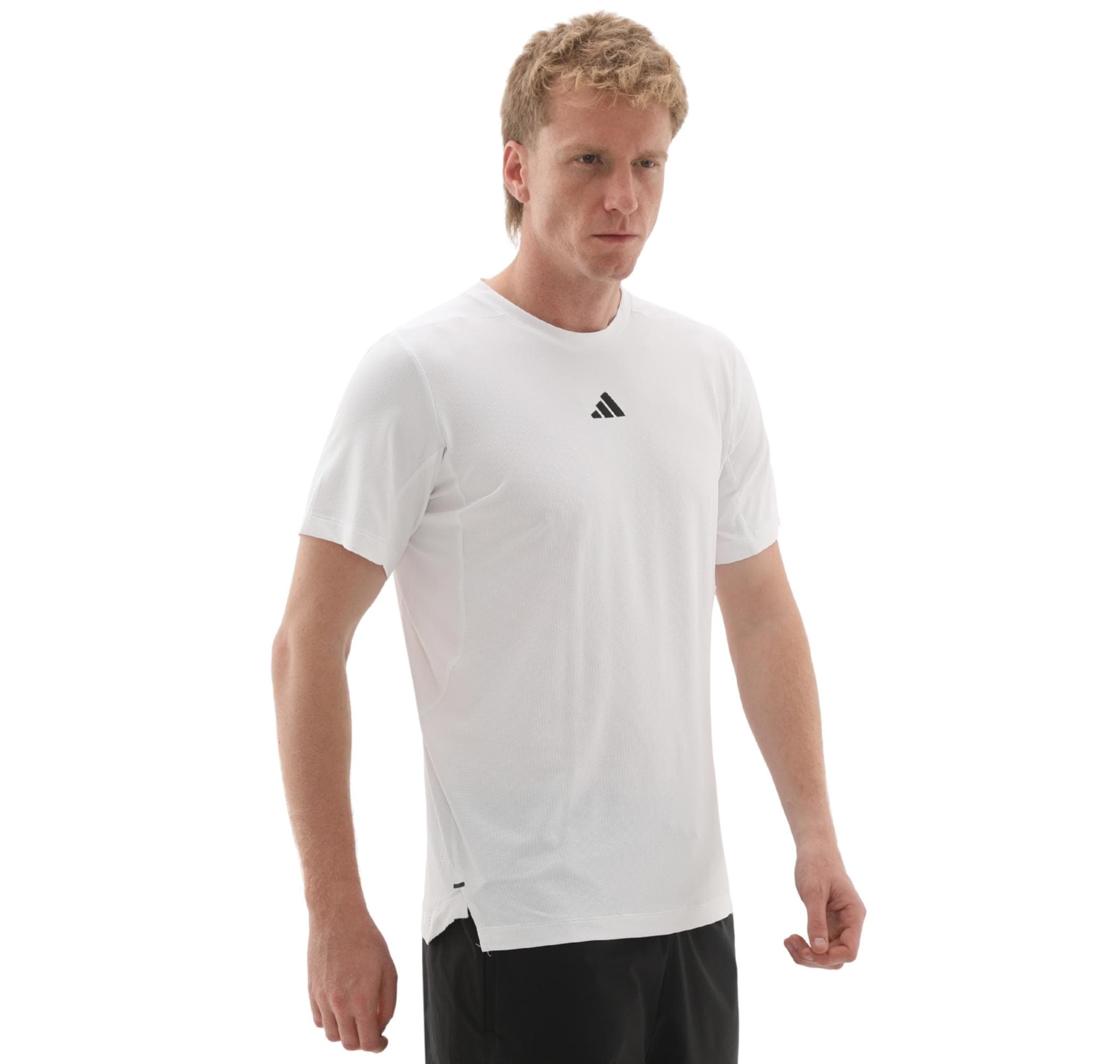 adidas adidas D4T Ess T-Shırt Erkek T-Shirt Beyaz - 2