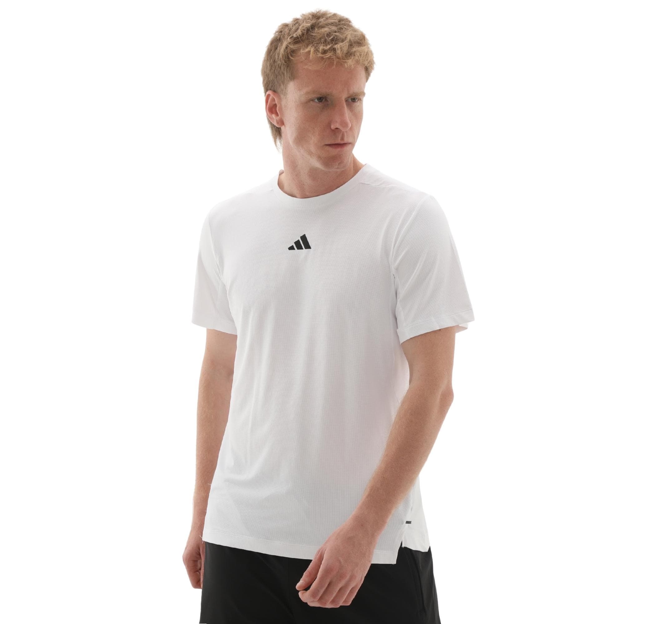 adidas adidas D4T Ess T-Shırt Erkek T-Shirt Beyaz - 3