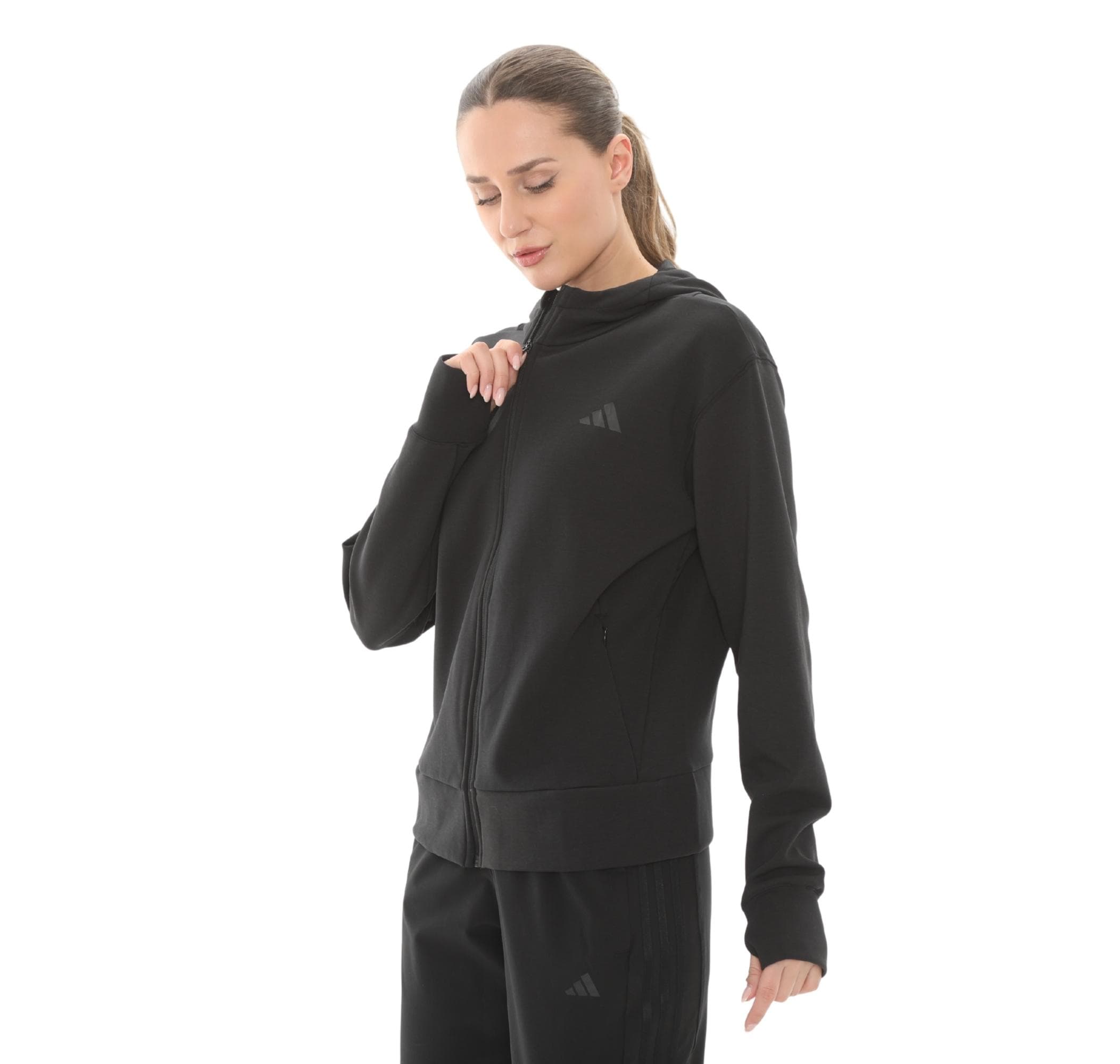 adidas adidas D4T Fz Hoodıe Kadın Ceket Siyah - 3