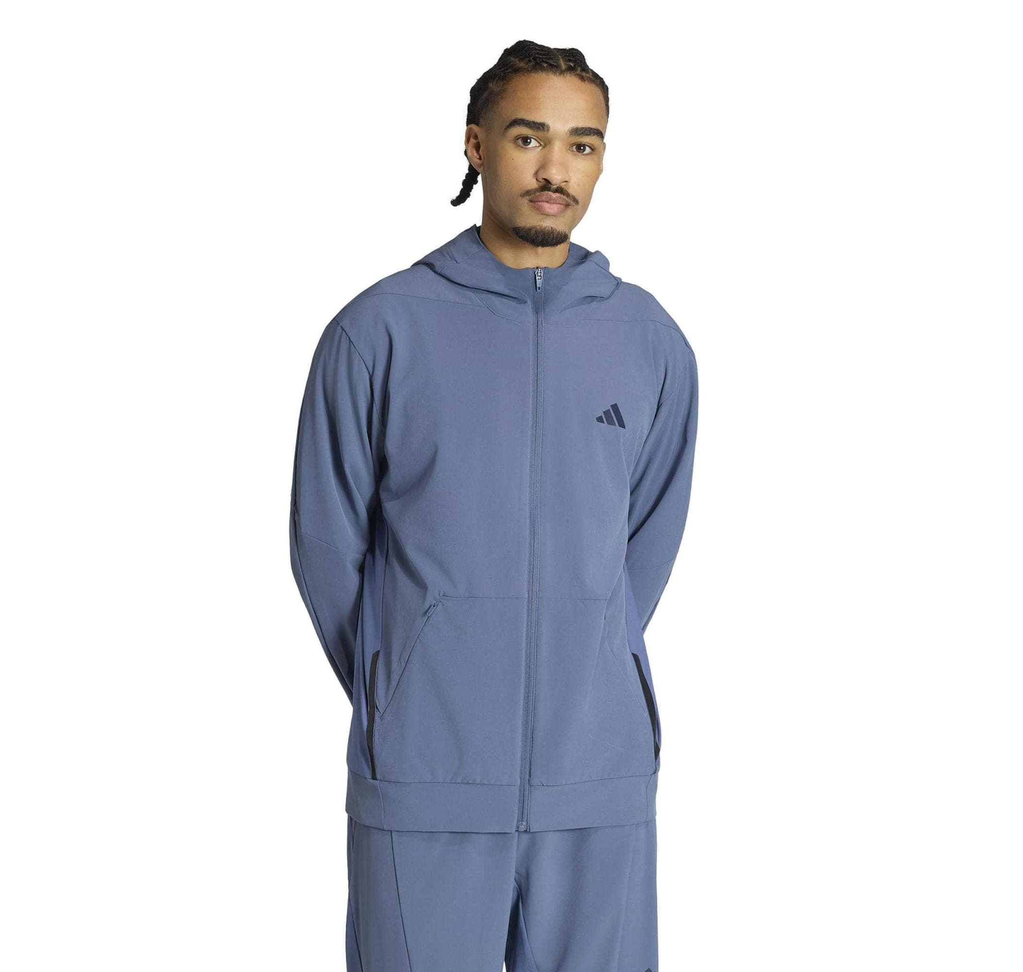 adidas adidas D4T Hybrıd Fz H Erkek Ceket Mavi