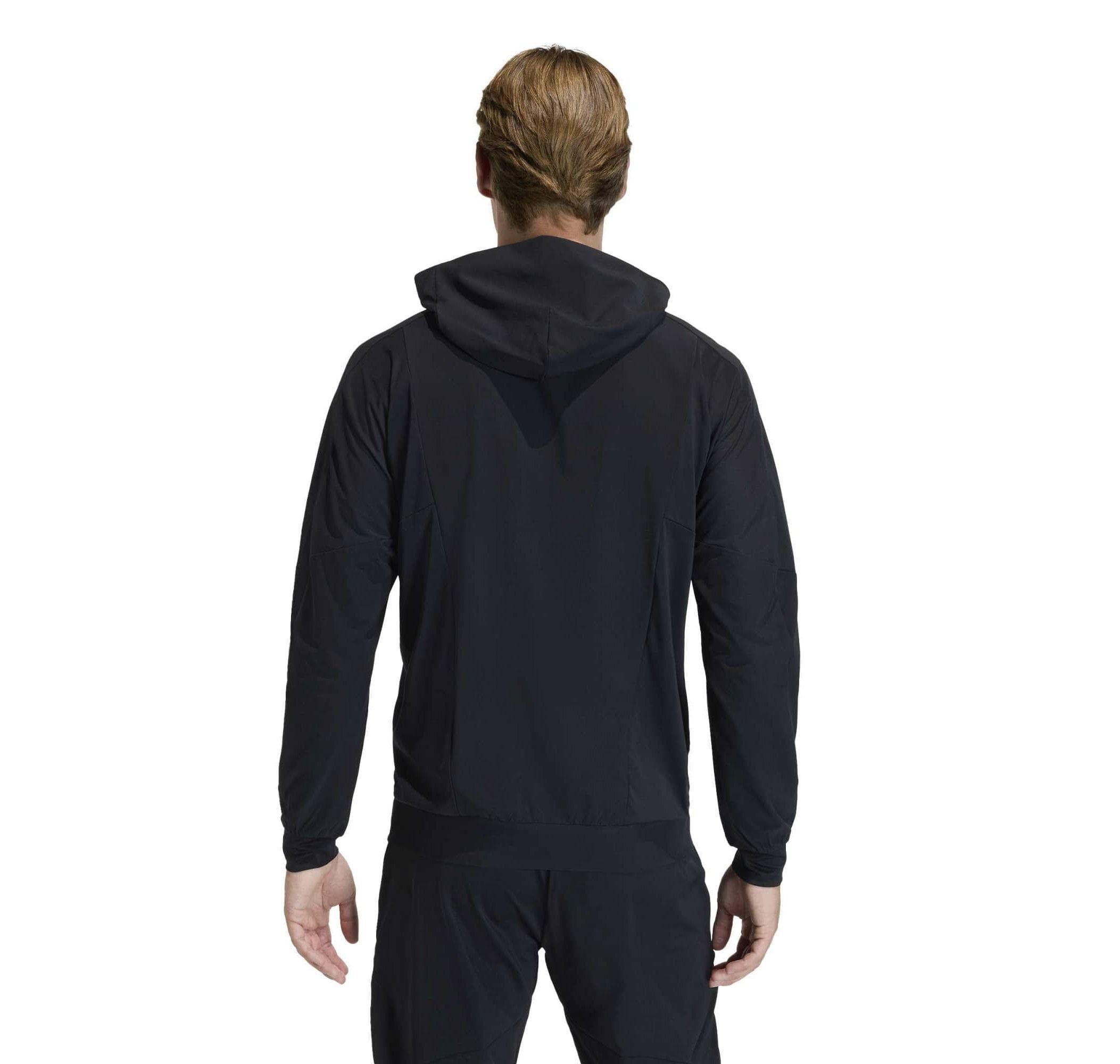 adidas adidas D4T Hybrıd Fz H Erkek Sweatshirt Siyah - 2