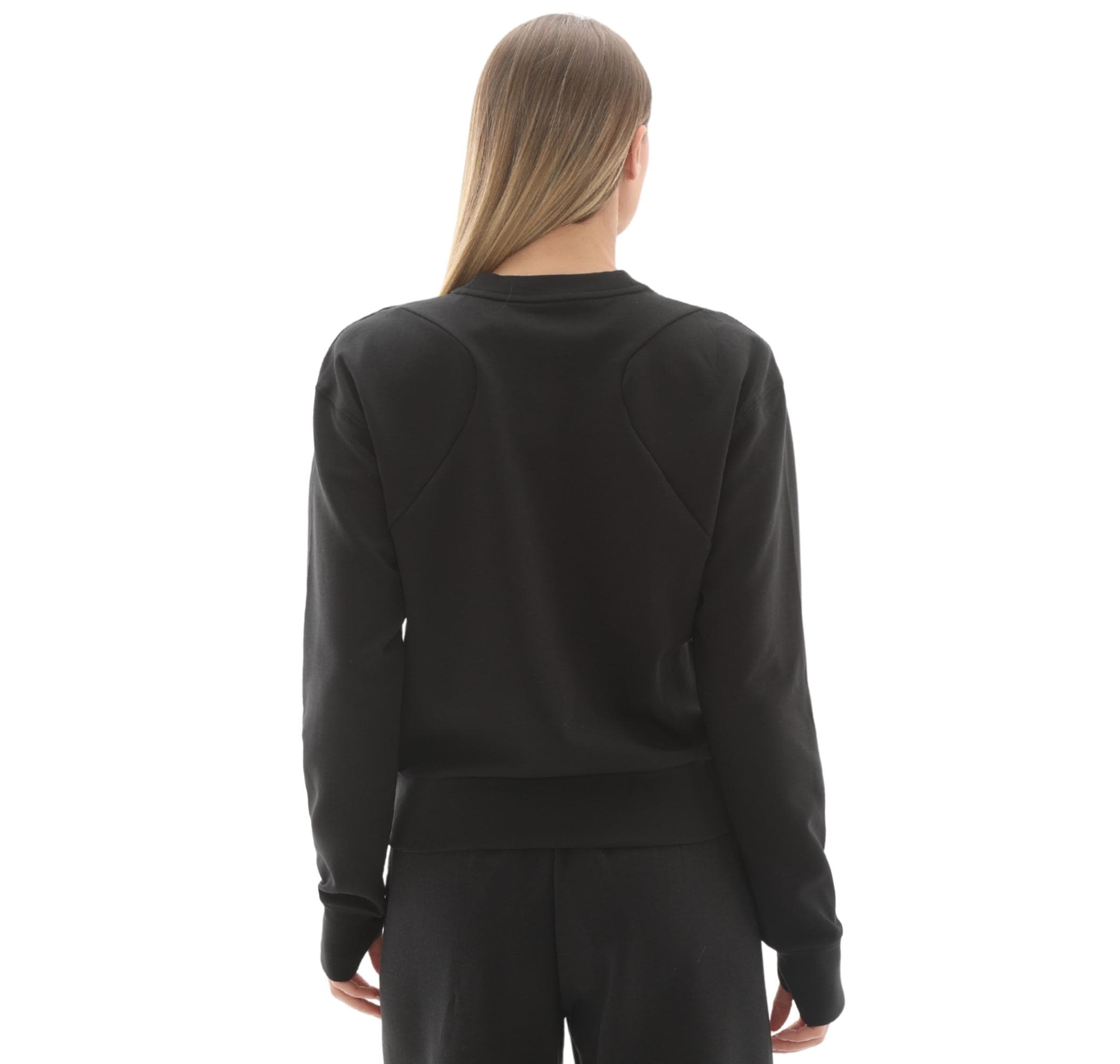 adidas adidas D4T Knıt Crew Kadın Sweatshirt Siyah - 4
