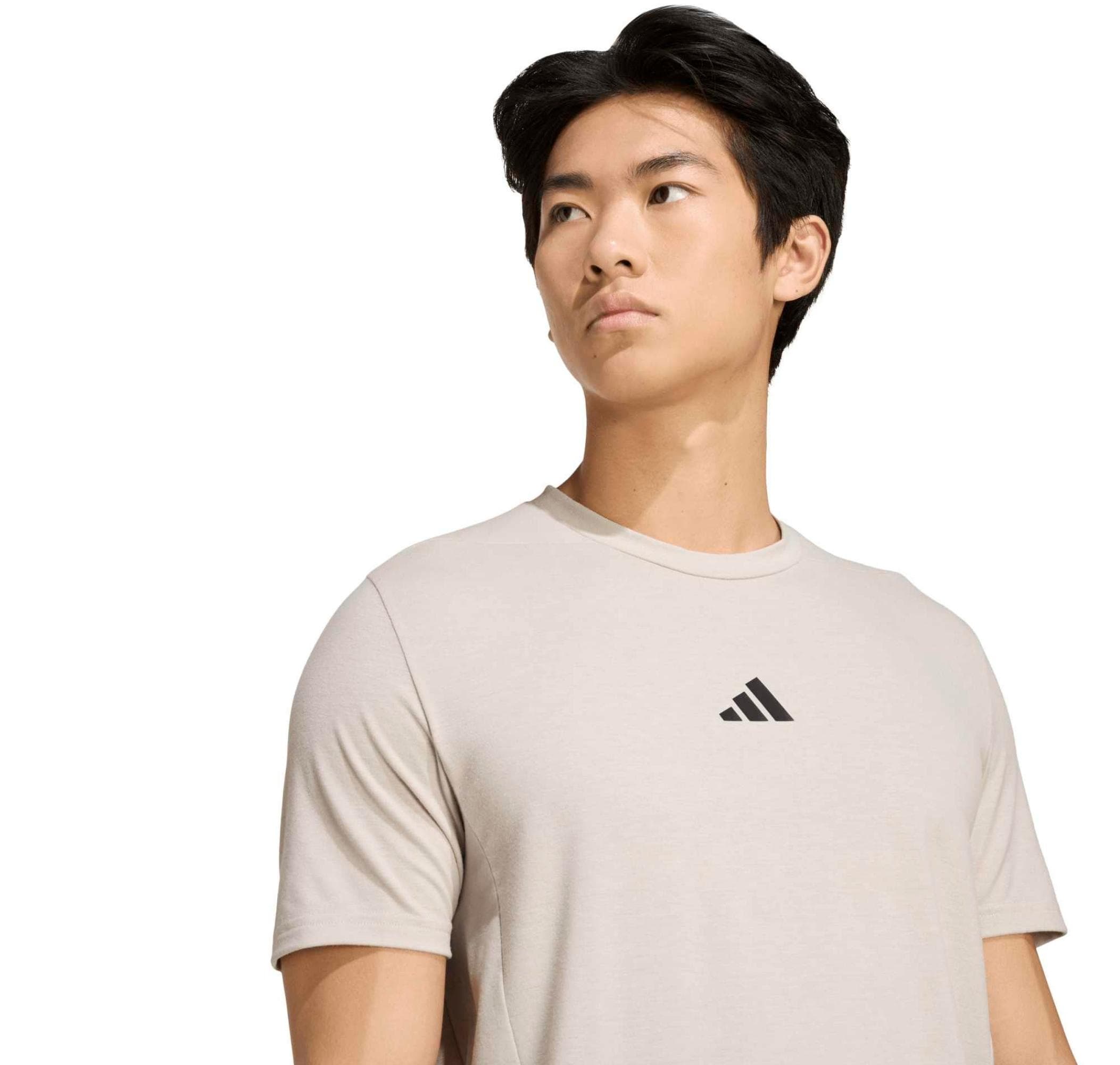 adidas adidas D4T Tee Erkek T-Shirt Bej - 3