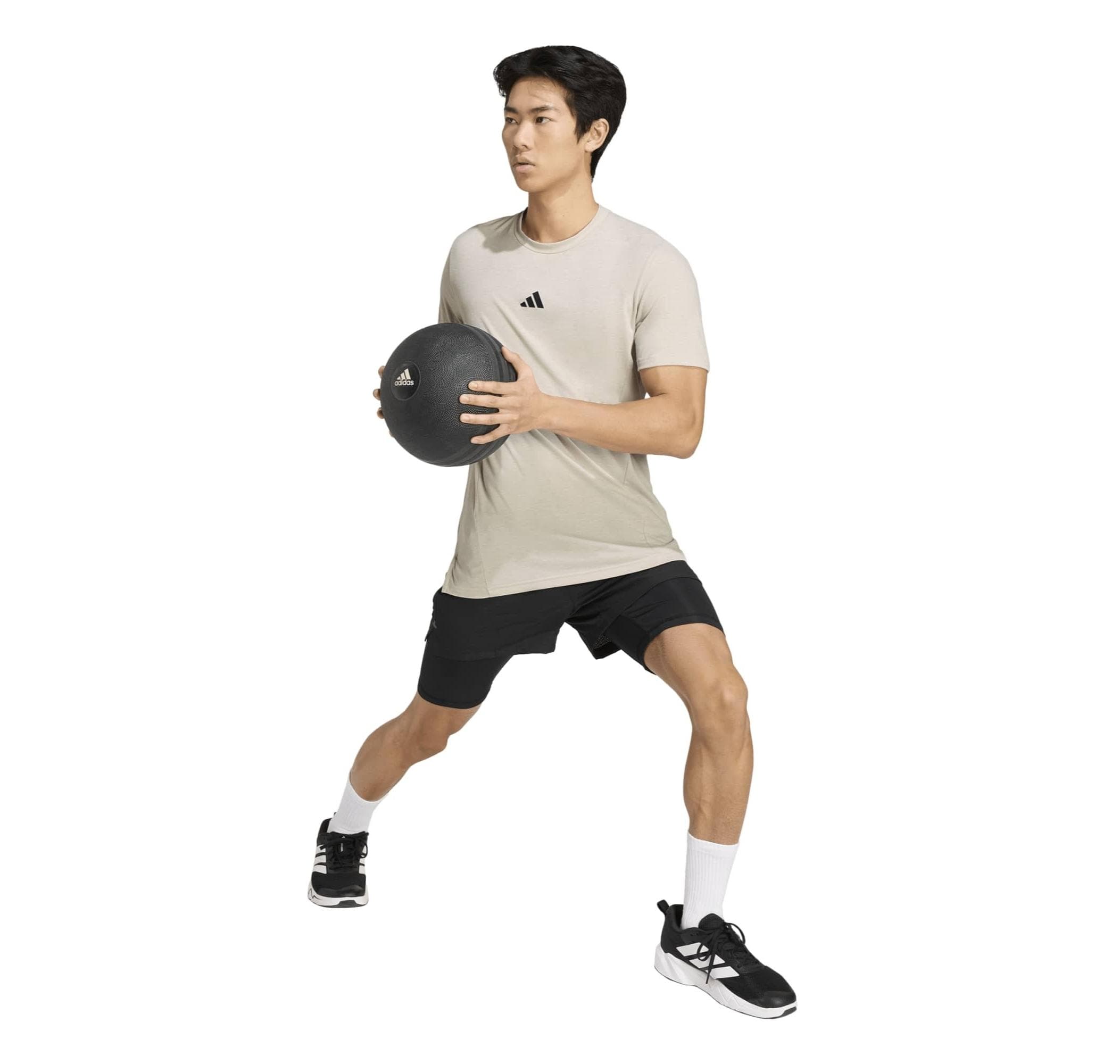 adidas adidas D4T Tee Erkek T-Shirt Bej - 5