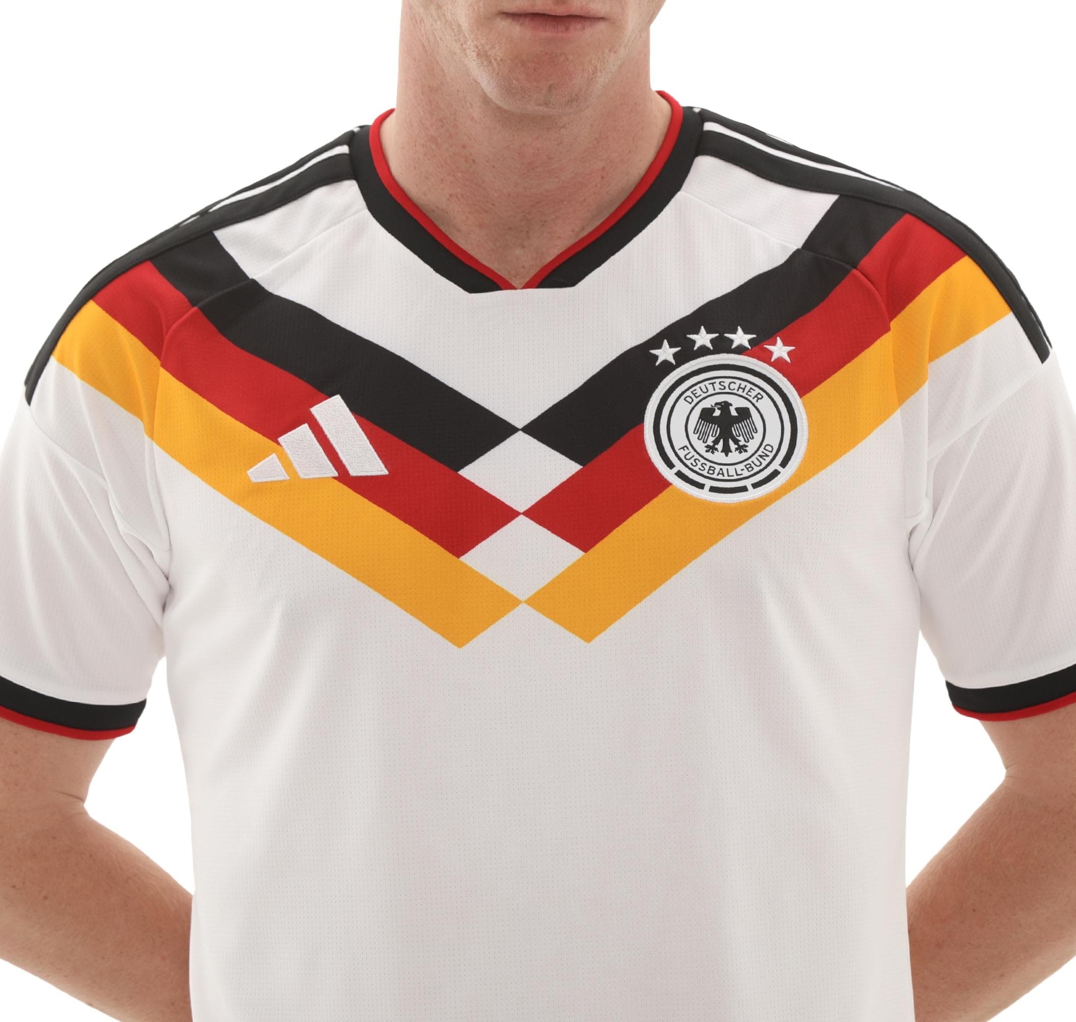 adidas adidas Dfb Almanya 26 İç Saha Erkek Forması Beyaz - 6