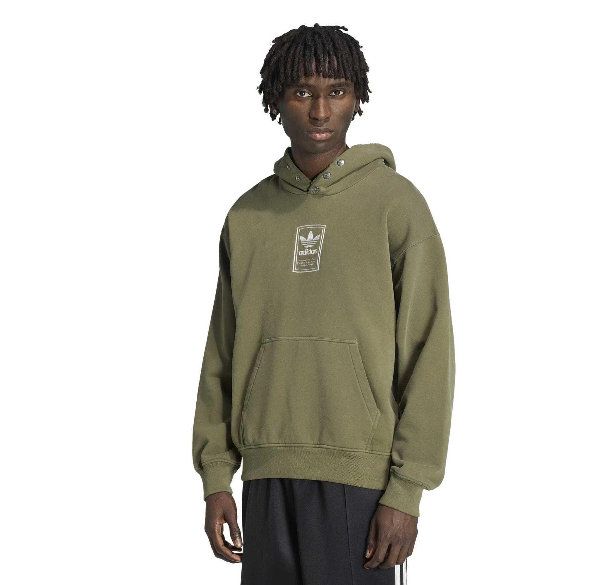 adidas adidas Elevated Gfx Hd Erkek Sweatshirt Haki