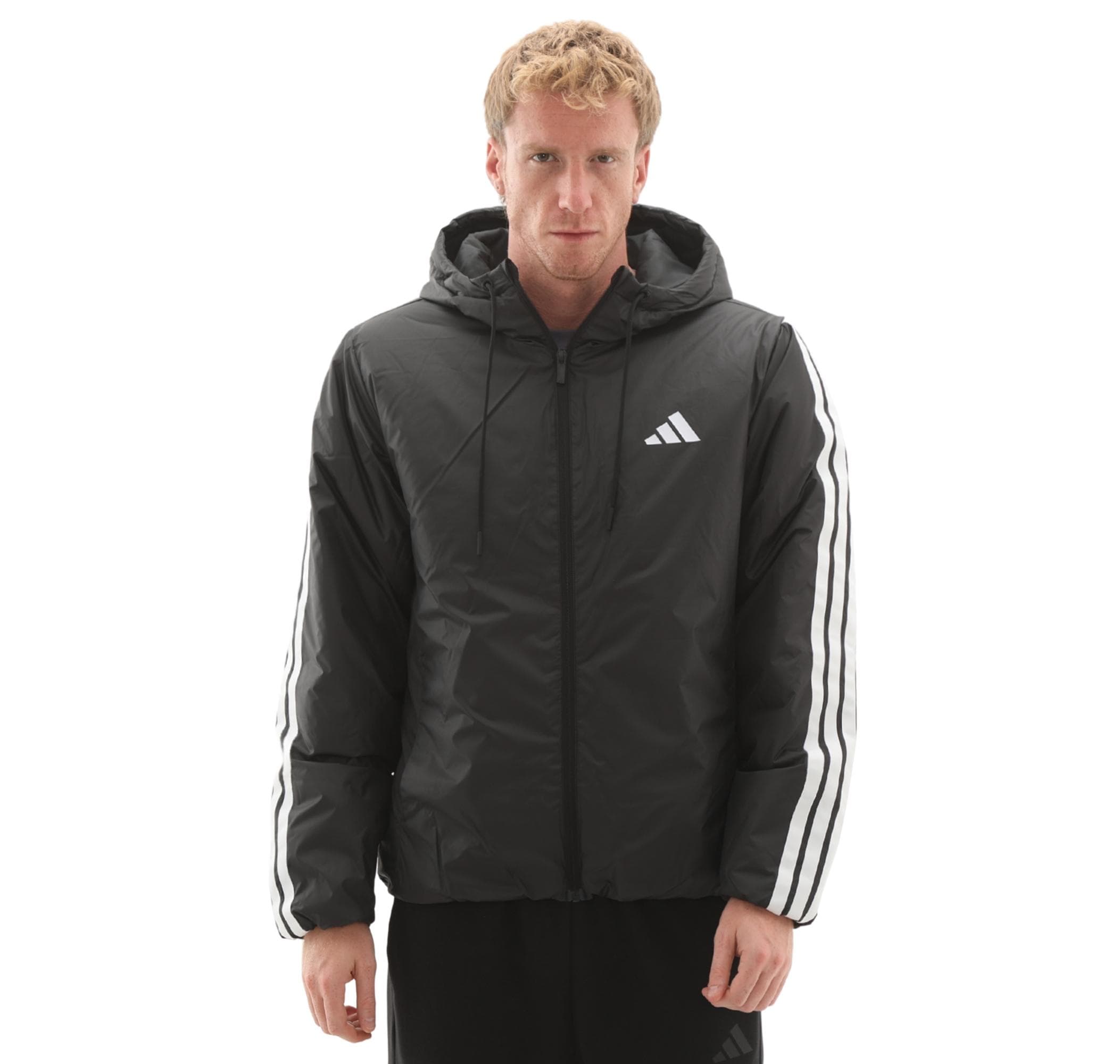 adidas adidas Ess 3S Ins Hd J Erkek Mont Siyah