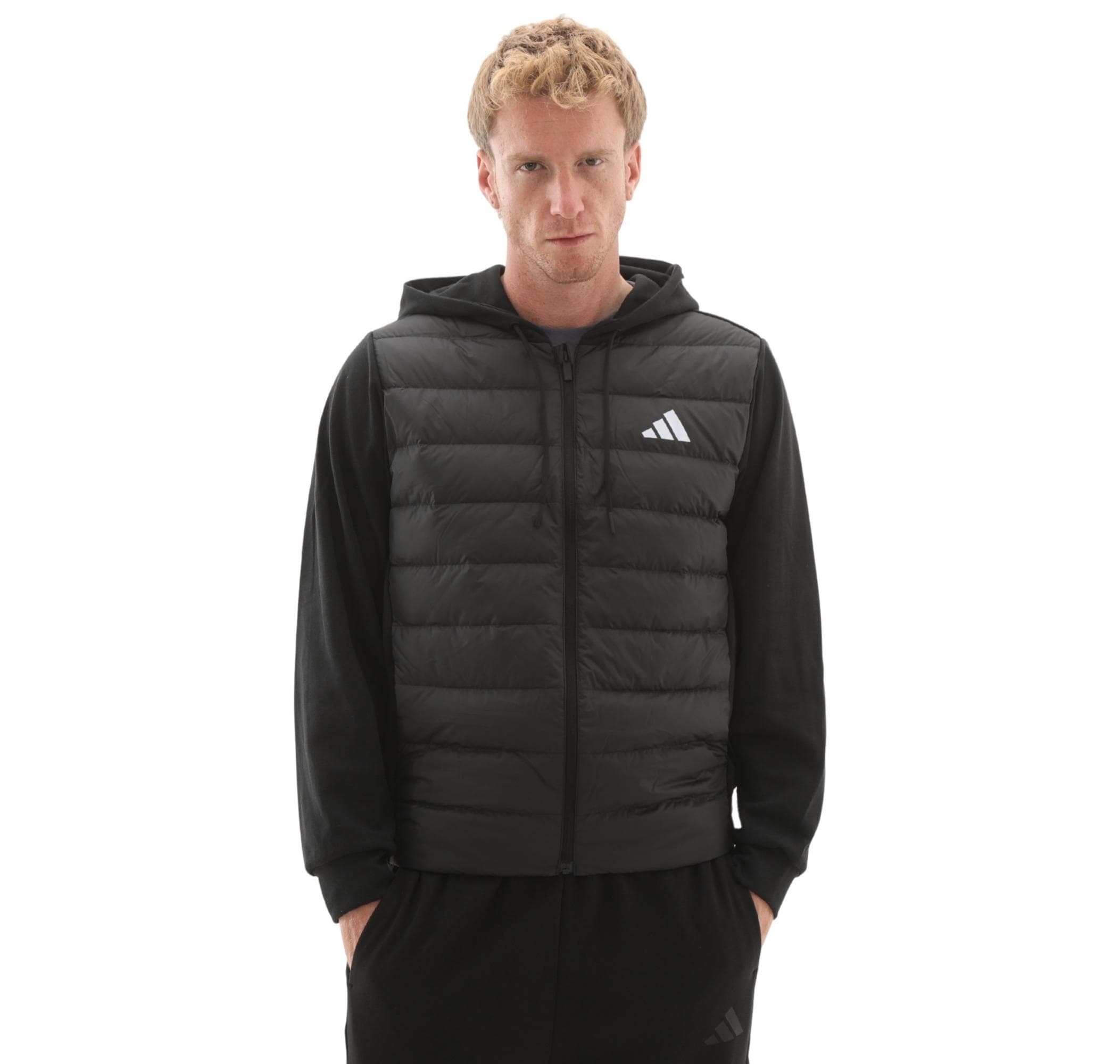 adidas adidas Ess Ld Hyb Hd J Erkek Ceket Siyah - 4