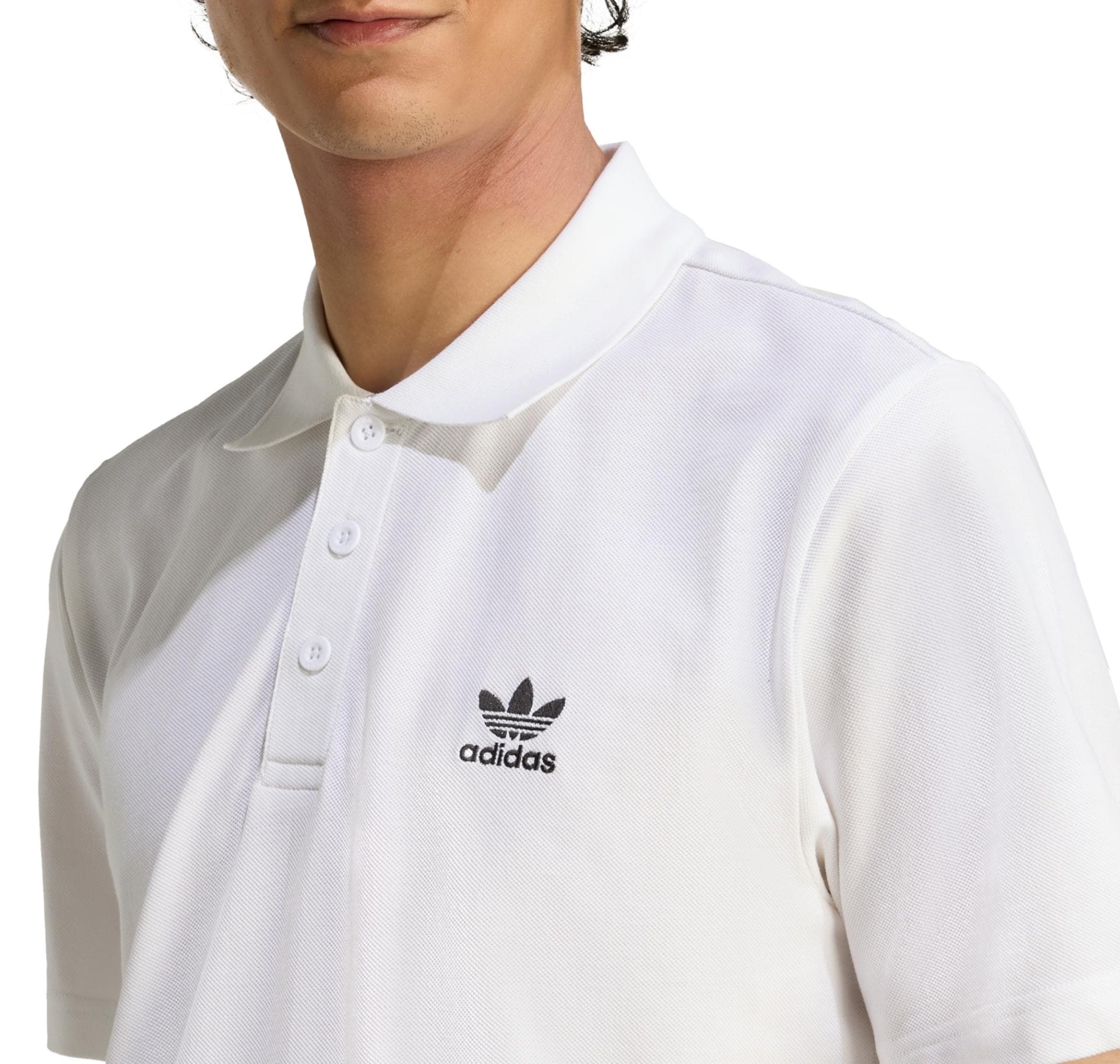 adidas adidas Ess Polo Tee Erkek T-Shirt Beyaz - 4