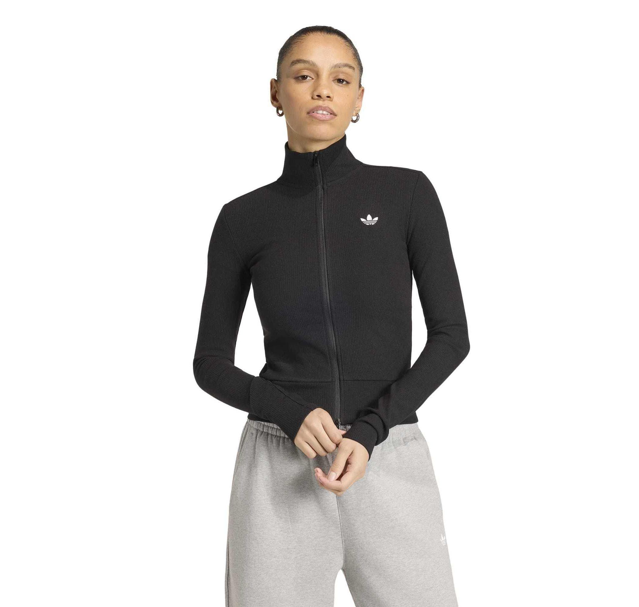 adidas adidas Ess Rıb Fz Tt Kadın Ceket Siyah