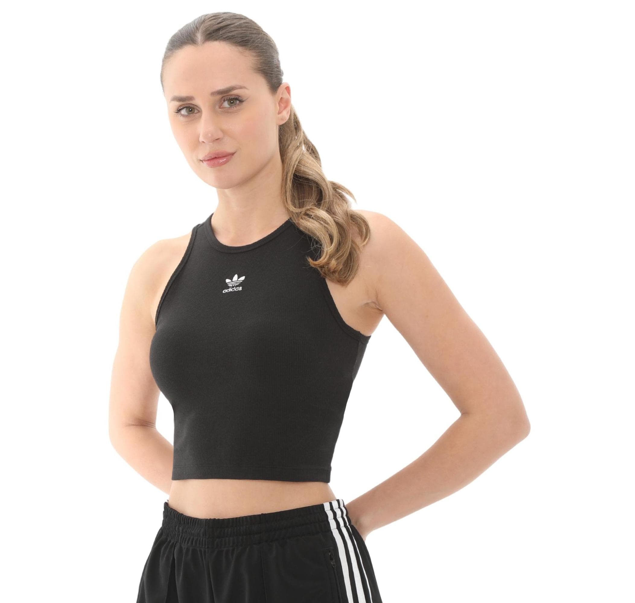 adidas adidas Ess Rıb Tank Kadın T-Shirt Lacivert - 3