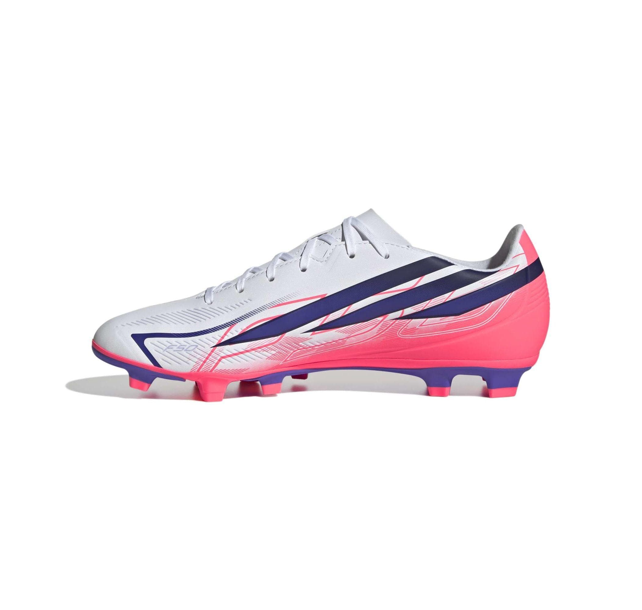 adidas adidas F50 Hyperfast Club Fg-Mg Erkek Spor Ayakkabı Beyaz - 5