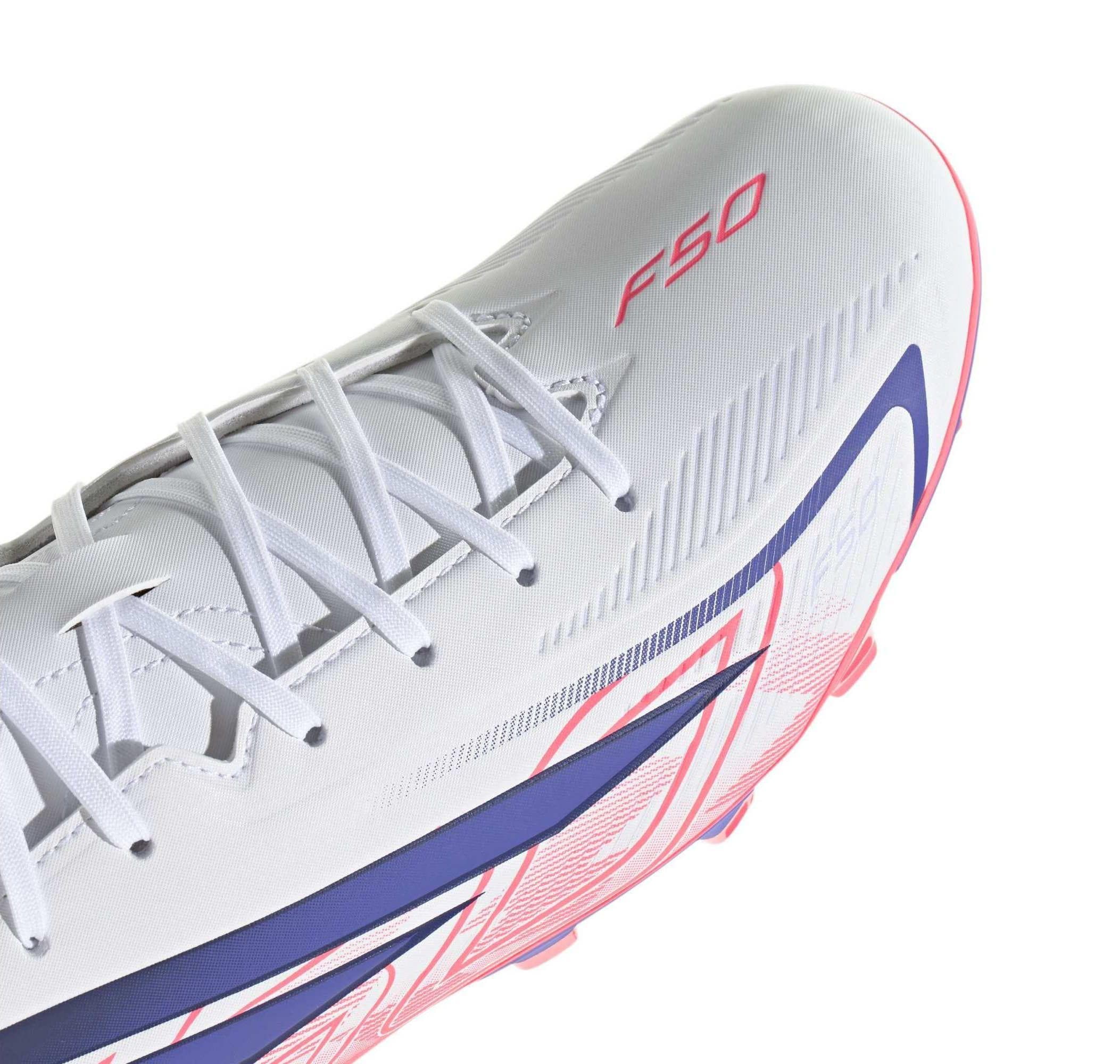 adidas adidas F50 Hyperfast Club Fg-Mg Erkek Spor Ayakkabı Beyaz - 7