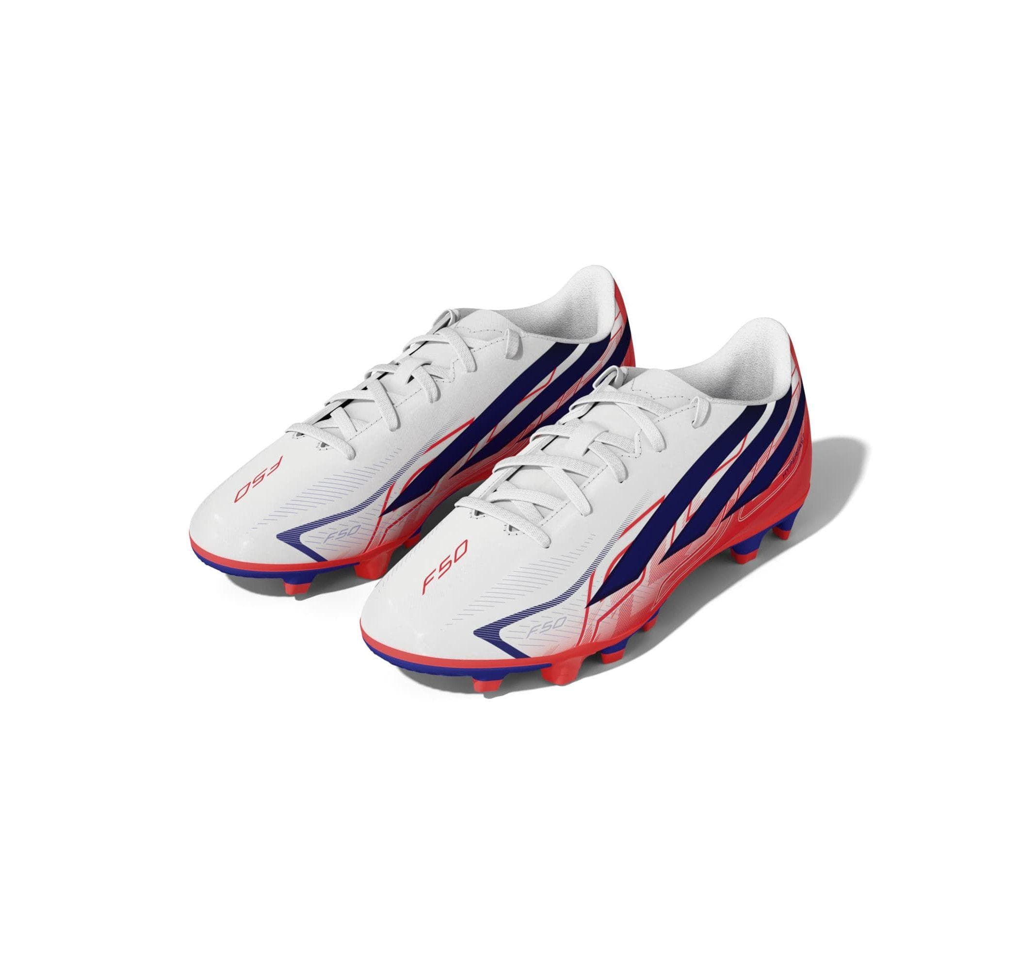 adidas adidas F50 Hyperfast Club Fg-Mg J Çocuk Spor Ayakkabı Beyaz - 2
